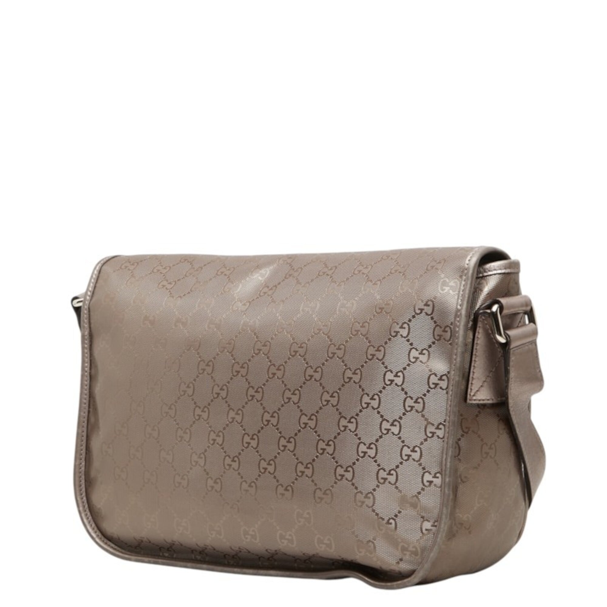 Gucci Brown Pvc Messenger Bag Shoulder Bag (Pre-Owned)