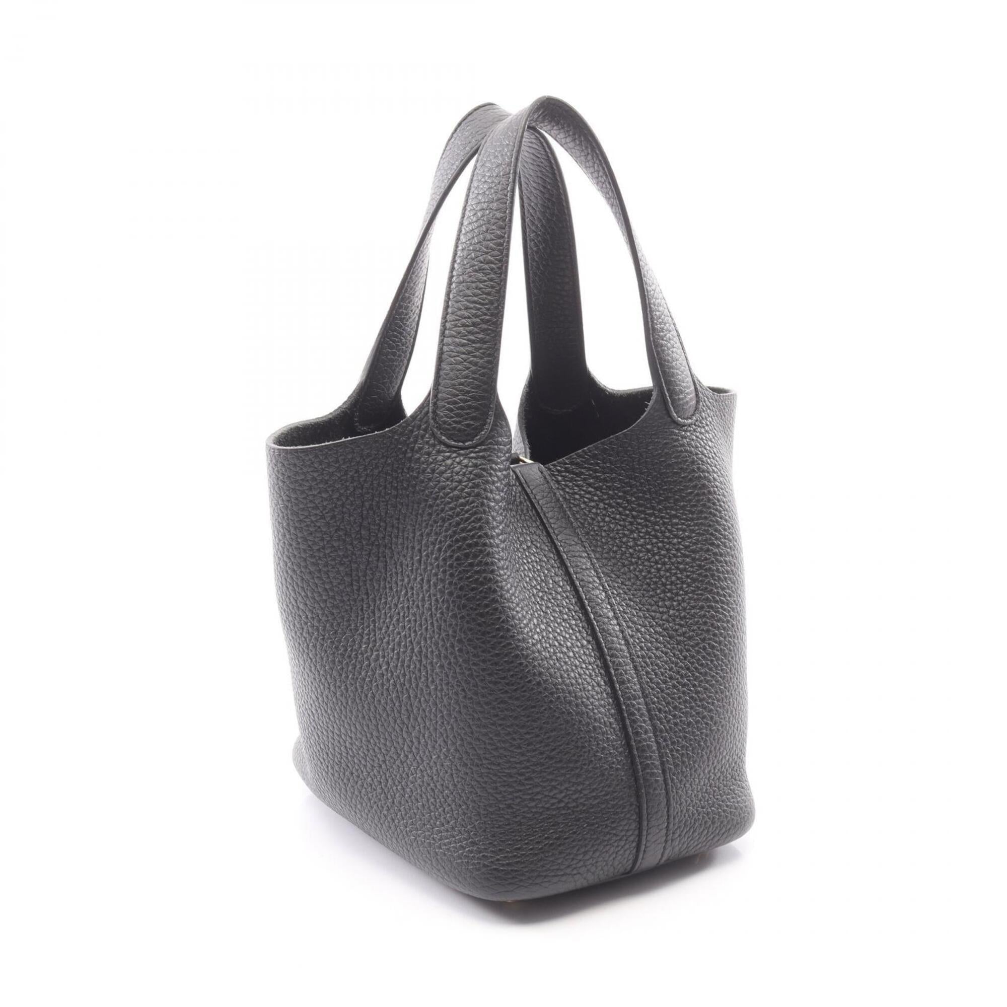 Hermes Black Taurillon Clemence Leather Leather Handbag (Pre-Owned)