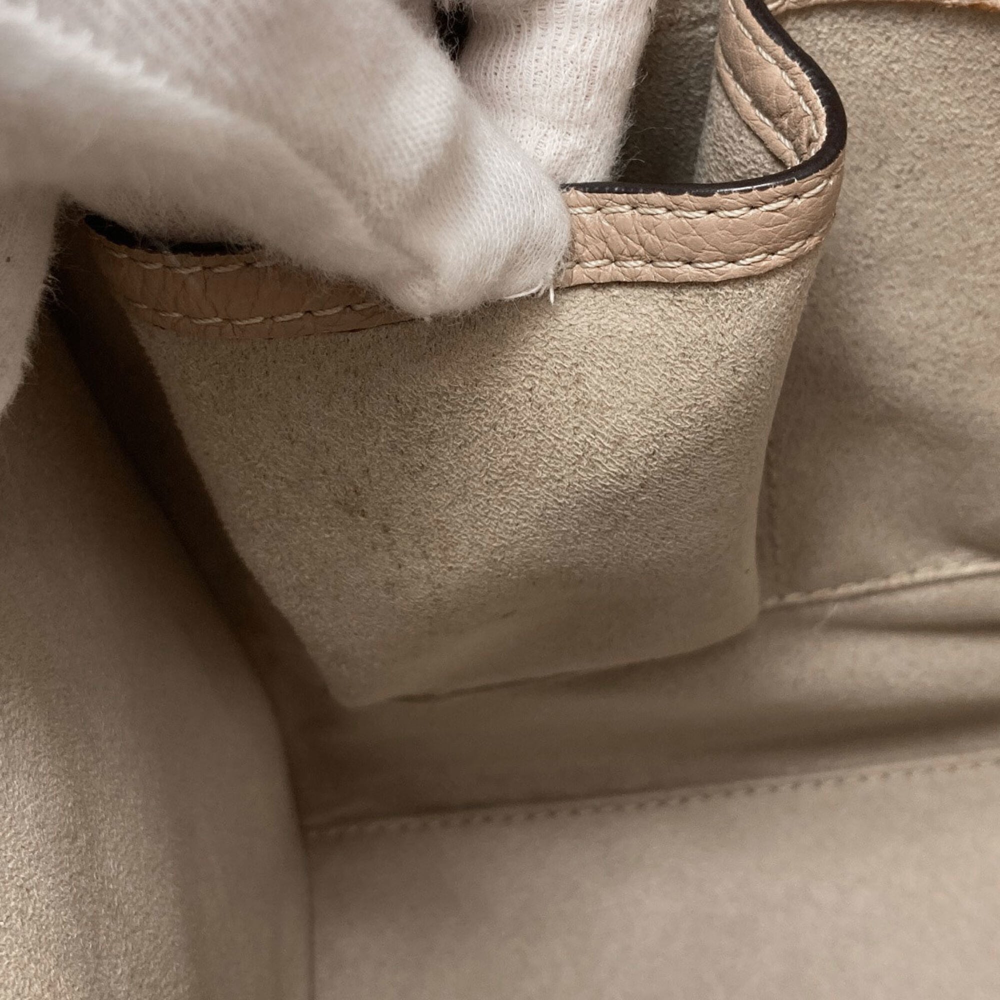 Celine Beige Leather Tote Bag (Pre-Owned)