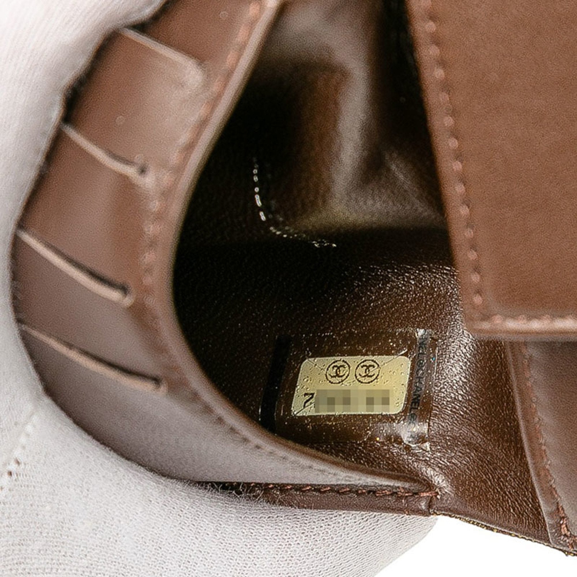 Chanel Khaki Nylon Leather Wallet (Bi-Fold) (Pre-Owned)