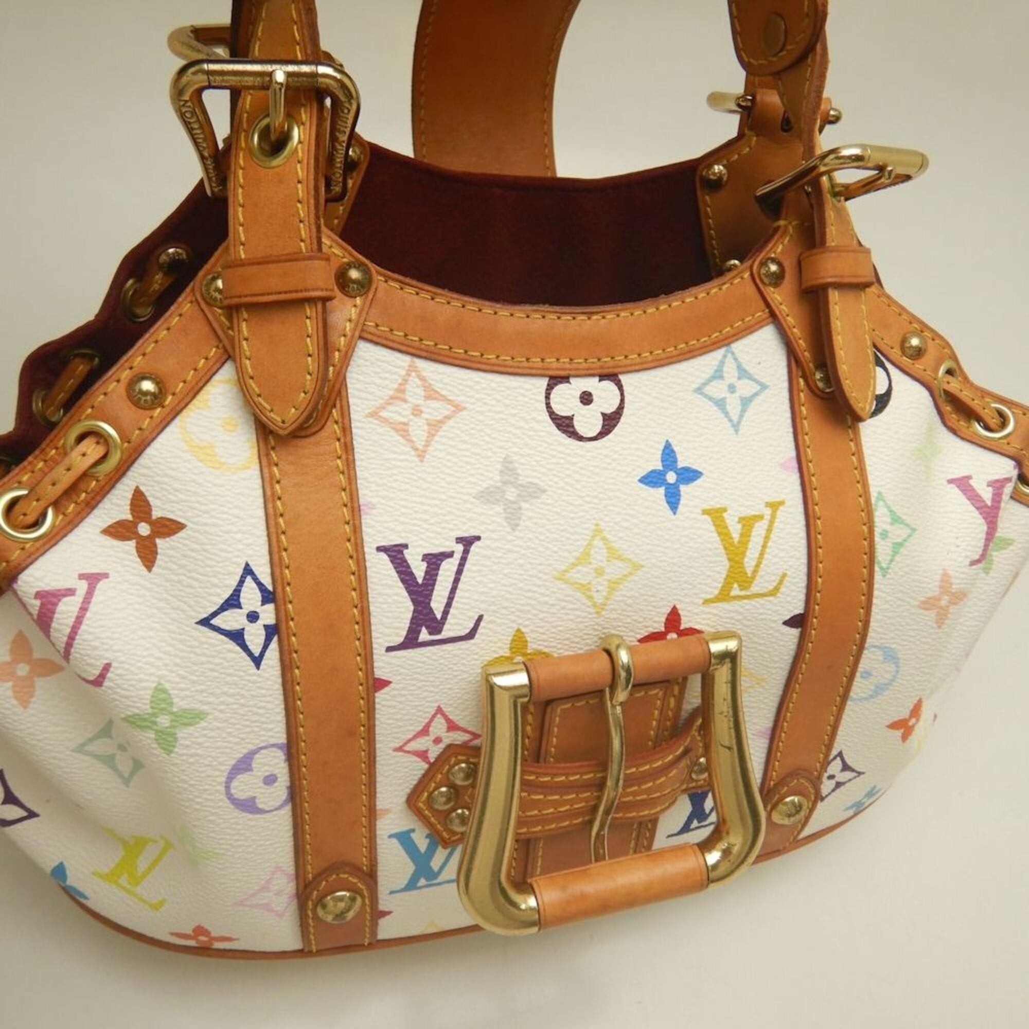 Louis Vuitton Blanc Monogram Multi-Color Monogram Handbag (Pre-Owned)