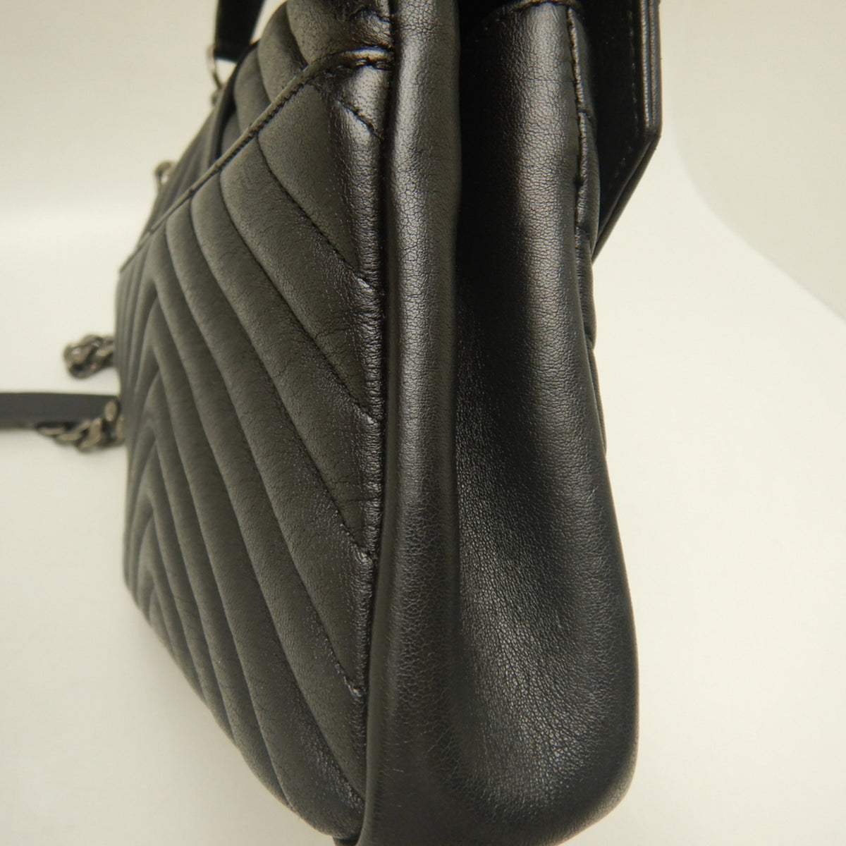 Yves Saint Laurent Black Leather School Bag Shoulder Bag (Pre-Owned)