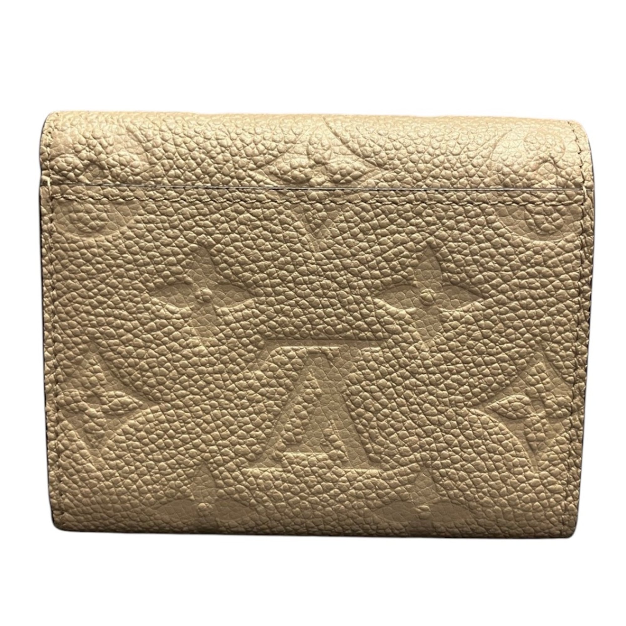 Louis Vuitton Tourterelle Leather Wallet (Tri-Fold) (Pre-Owned)