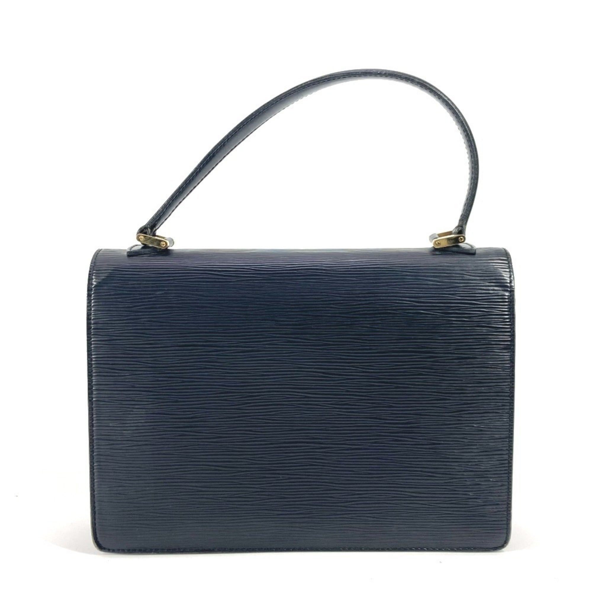 Louis Vuitton Black Noir Epi Leather Handbag (Pre-Owned)