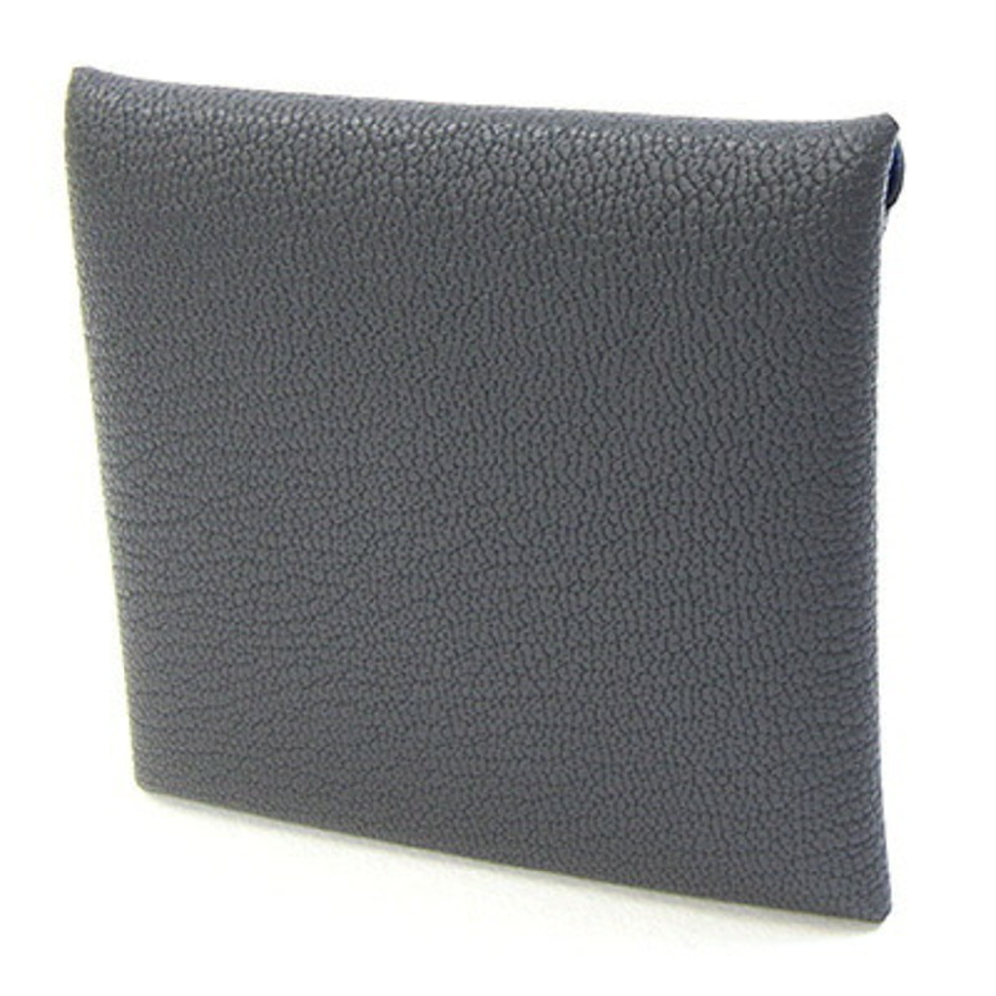 Hermes Ardoise Blue Hydra Chevre Leather Coin Purse/Coin Case (Pre-Owned)