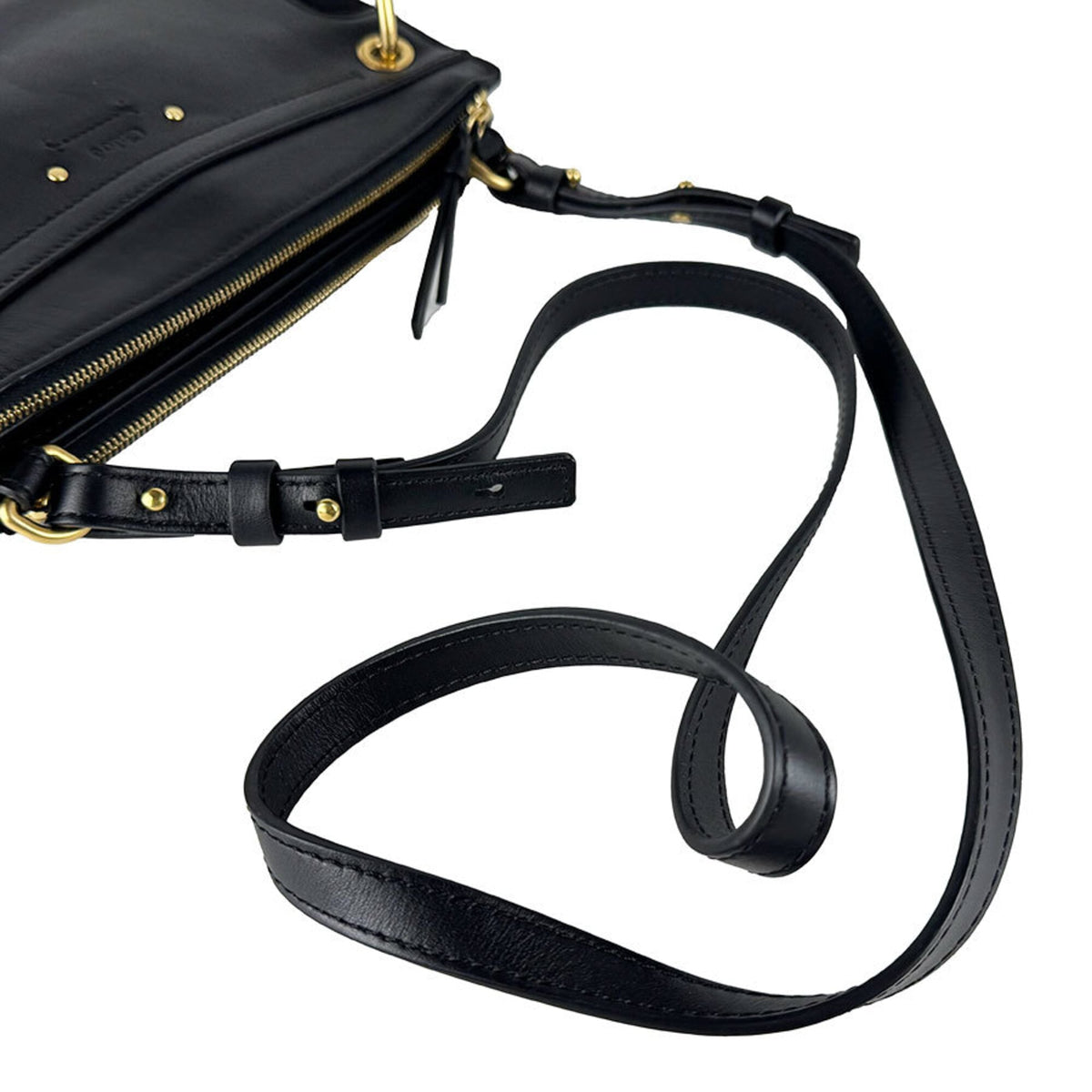 Chloé Black Leather Suede Shoulder Bag (Pre-Owned)