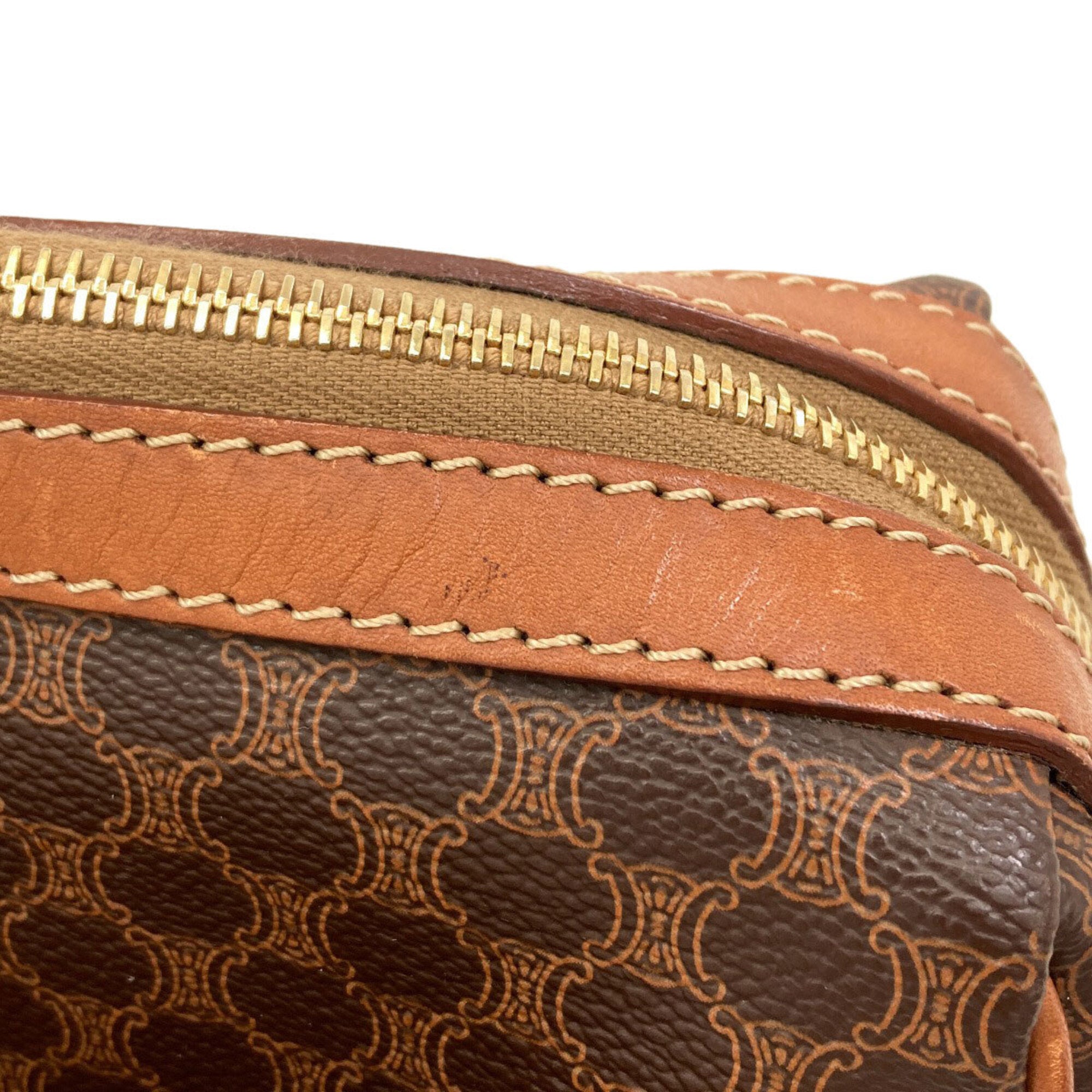 Celine Macadam Brown Pvc Handbag (Pre-Owned)