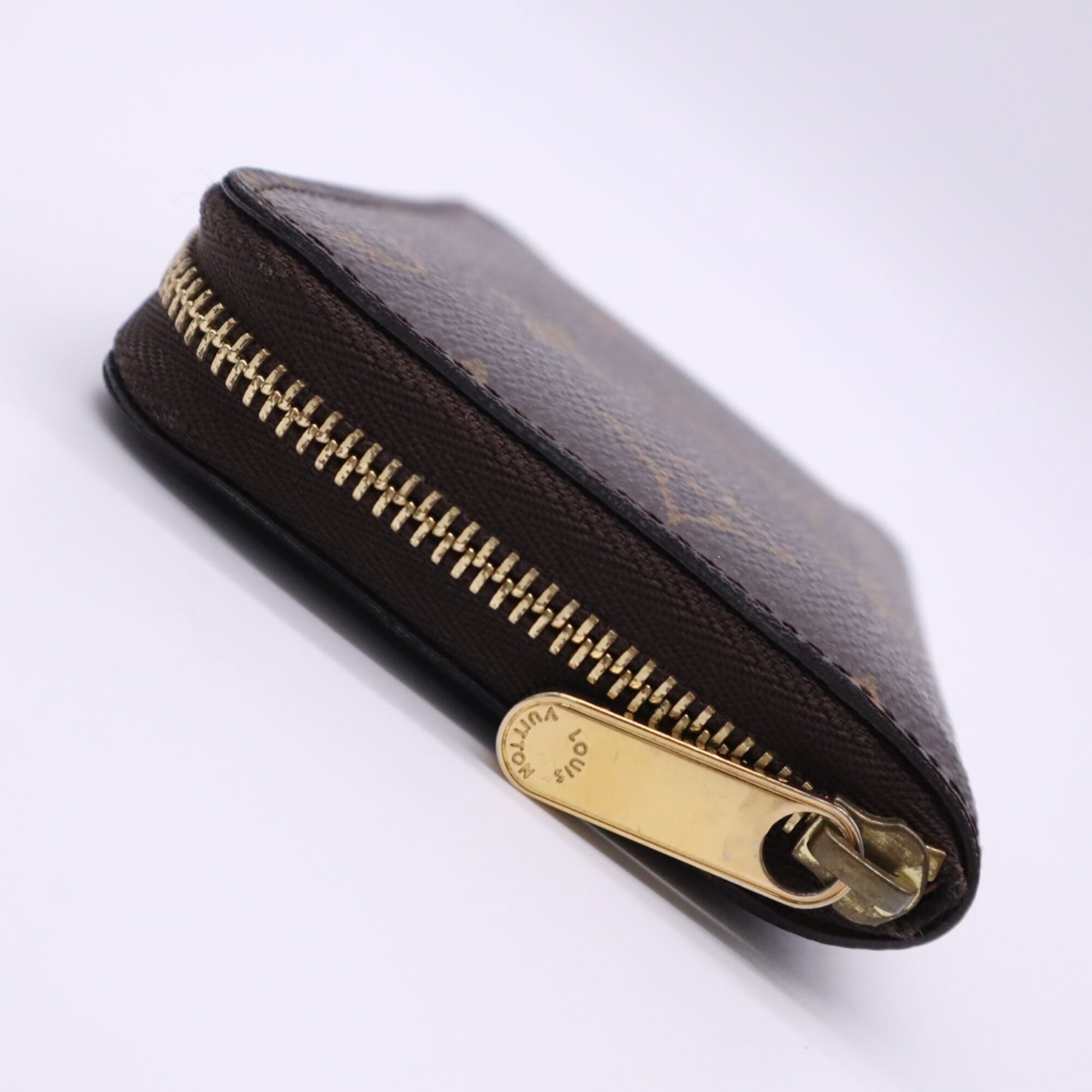 Louis Vuitton Monogram Beige Brown Monogram Monogram Leather Coin Purse/Coin Case (Pre-Owned)