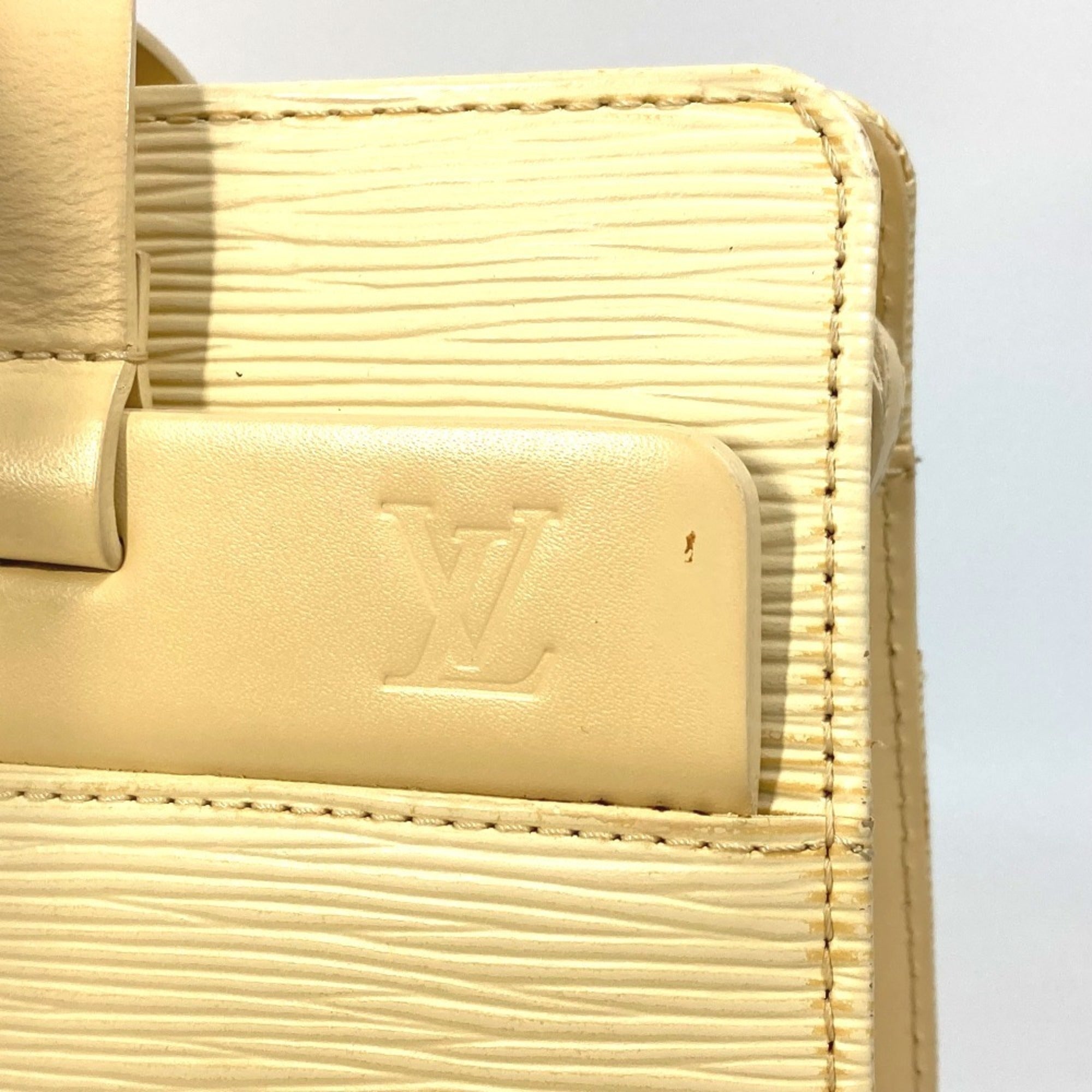 Louis Vuitton Vanilla Yellow Epi Leather Shoulder Bag Tote Bag (Pre-Owned)