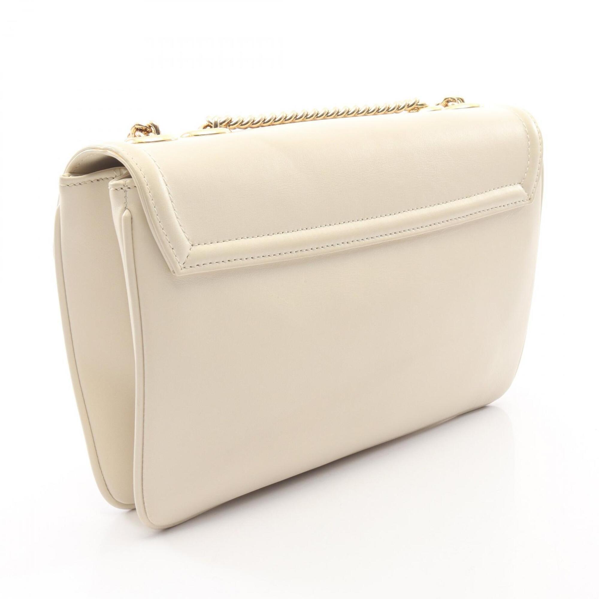 Gucci White Leather Shoulder Bag (Pre-Owned)