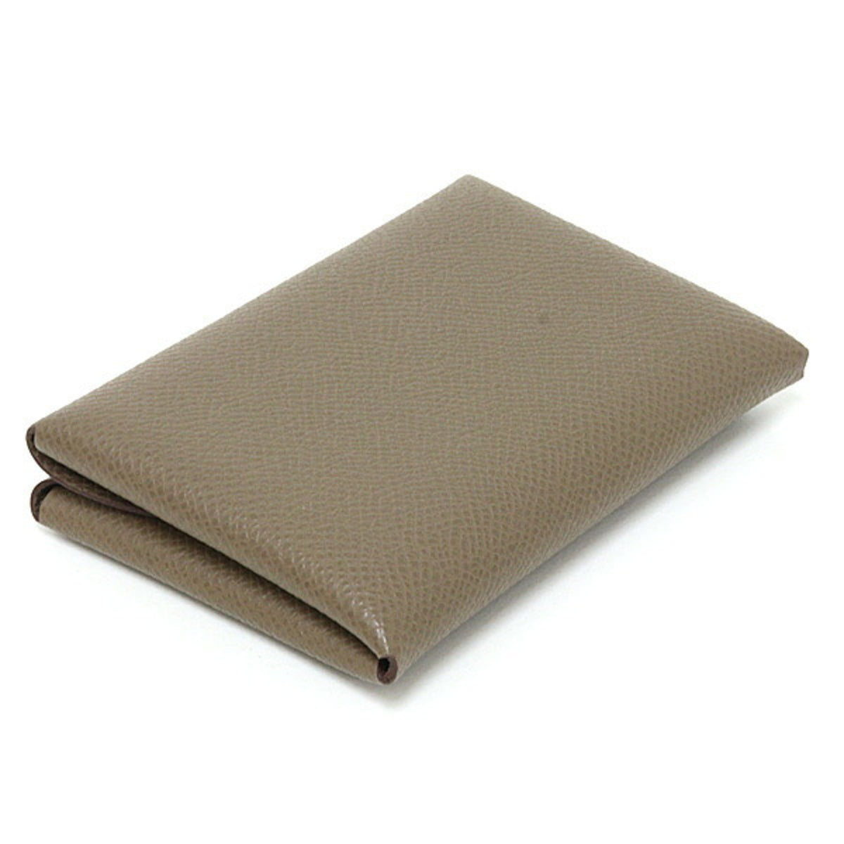 Hermes Etoupe Gray Epsom Leather Coin Purse/Coin Case (Pre-Owned)