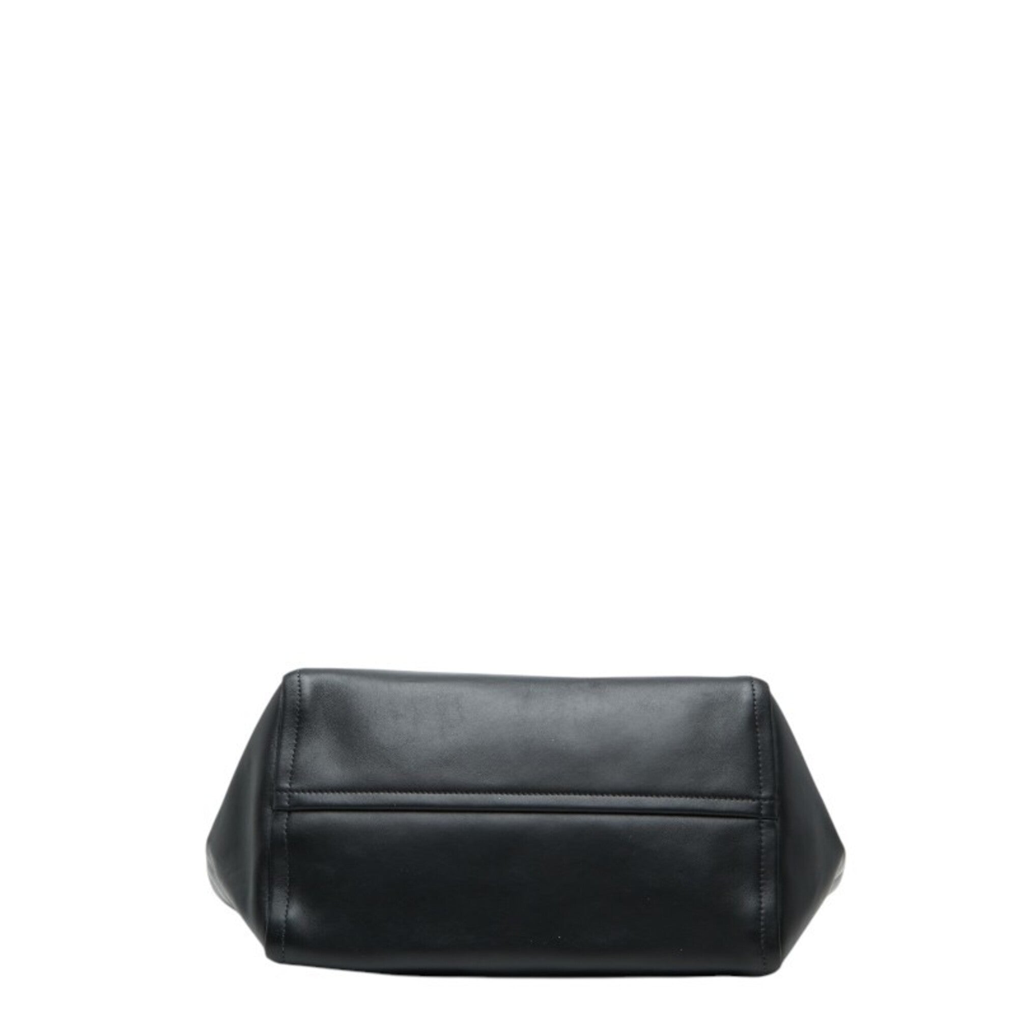 Prada Black Leather Pouch Shoulder Bag Tote Bag (Pre-Owned)