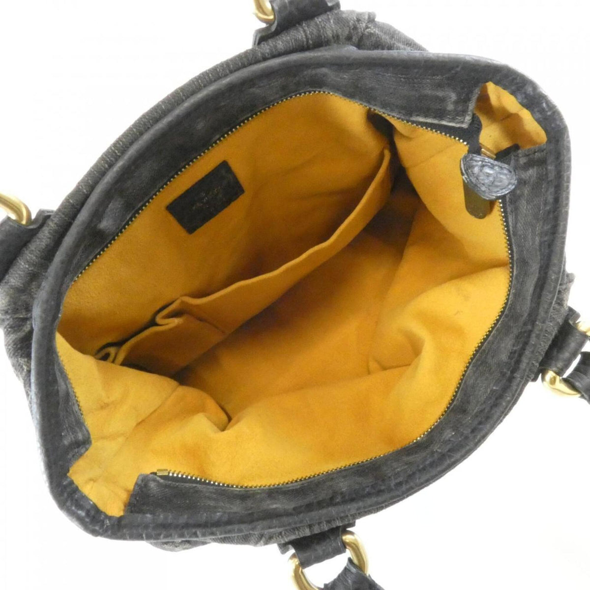 Louis Vuitton Black Denim Canvas Handbag (Pre-Owned)