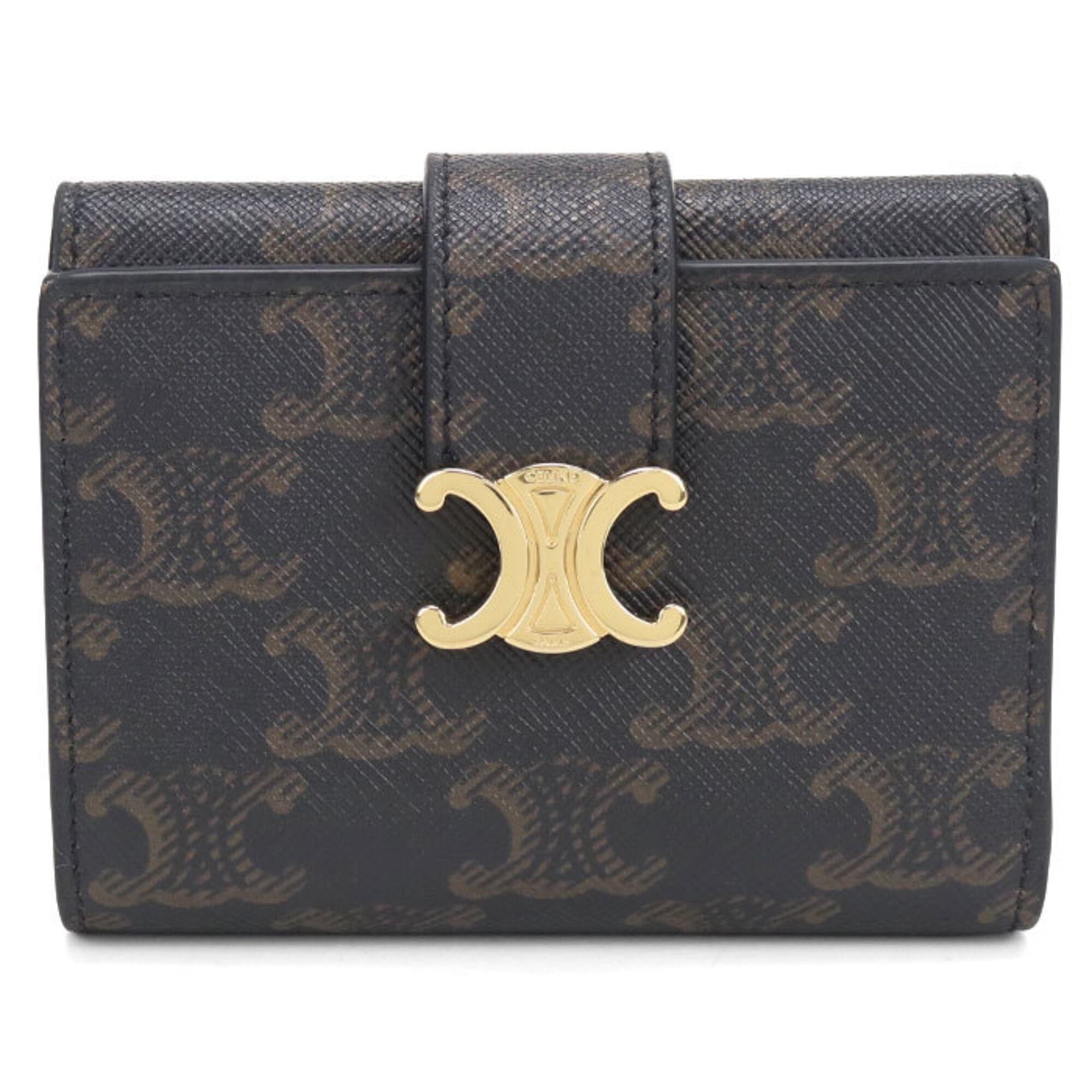 Celine Brown Pvc Wallet (Tri-Fold) (Pre-Owned)
