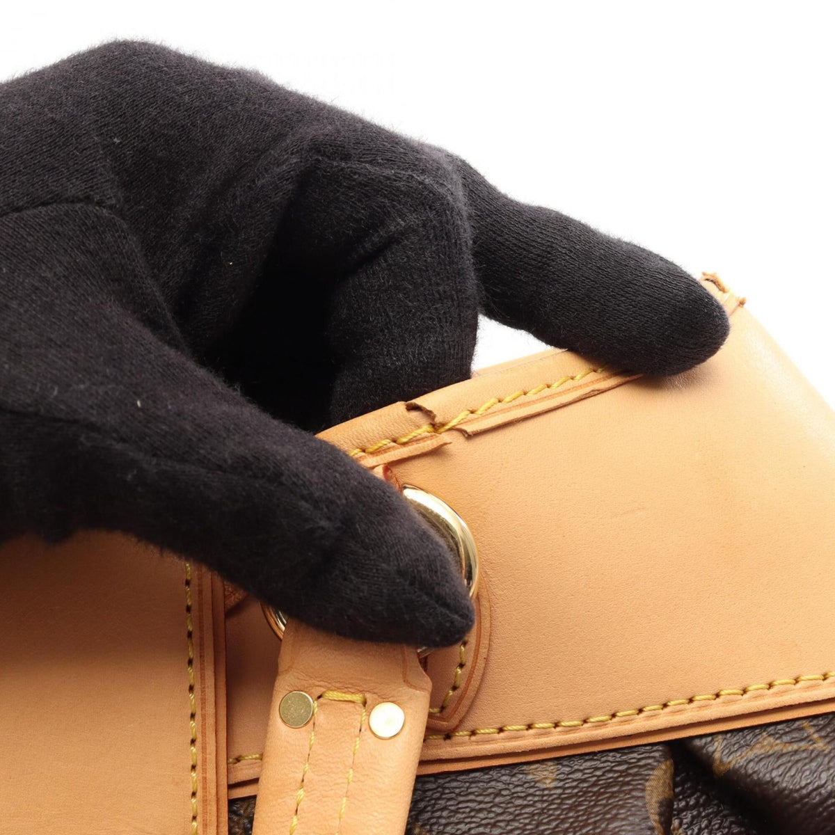 Louis Vuitton Brown Coated Canvas Leather Handbag (Pre-Owned)