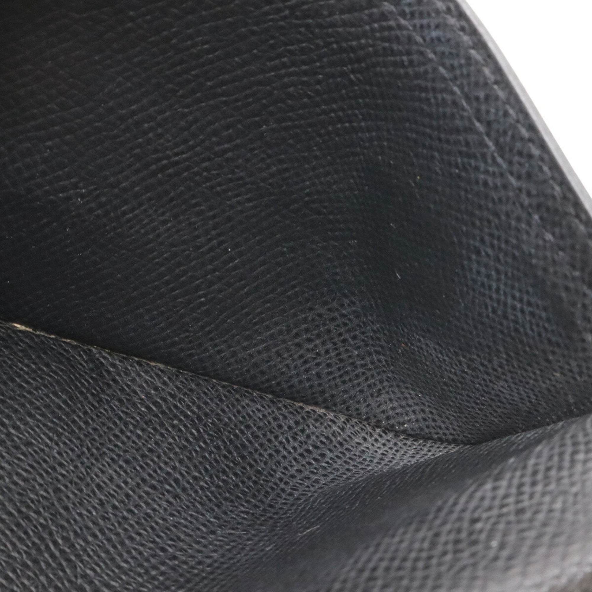 Hermes Black Courchevel Leather Long Wallet (Tri-Fold) (Pre-Owned)