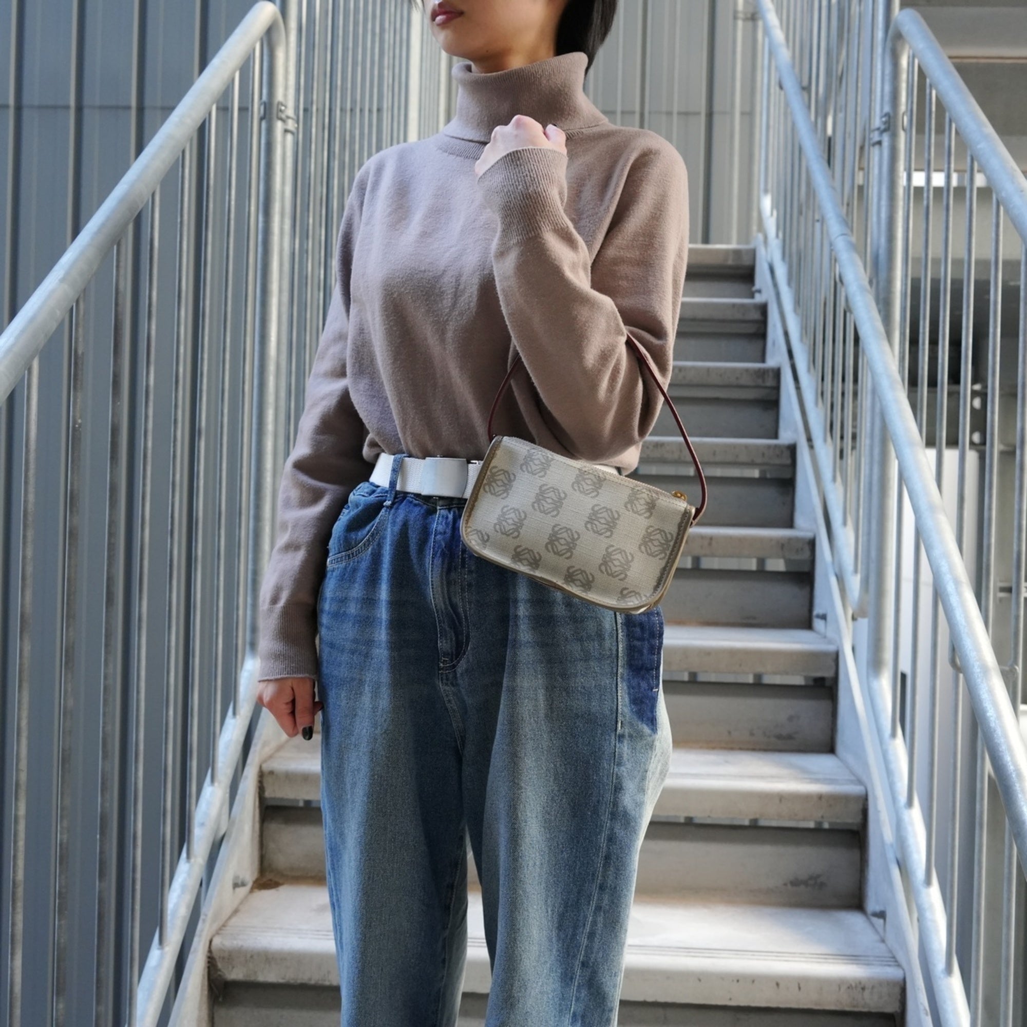 Loewe Gray Handbag (Pre-Owned)