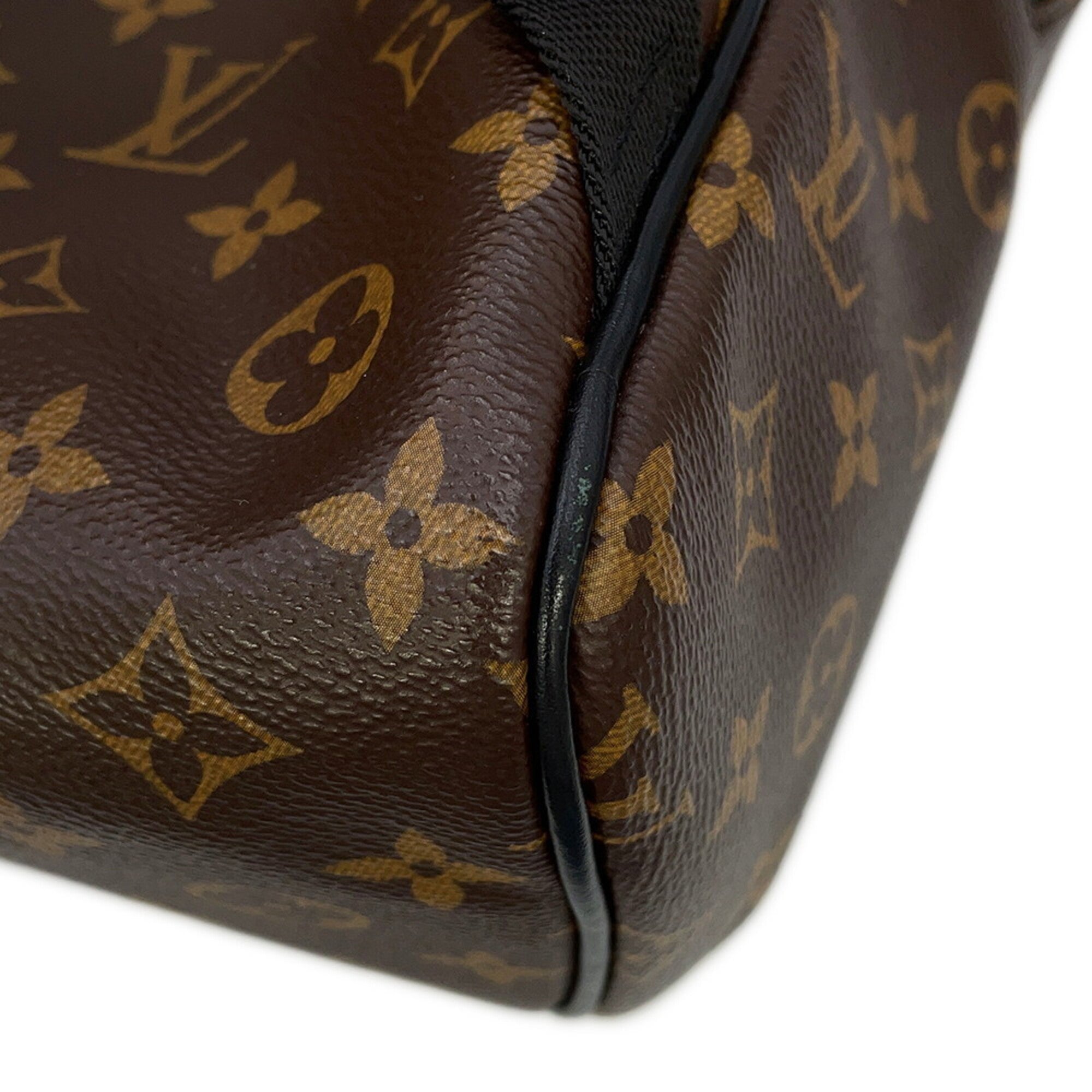 Louis Vuitton Brown Monogram Macassar Noir Monogram Backpack (Pre-Owned)