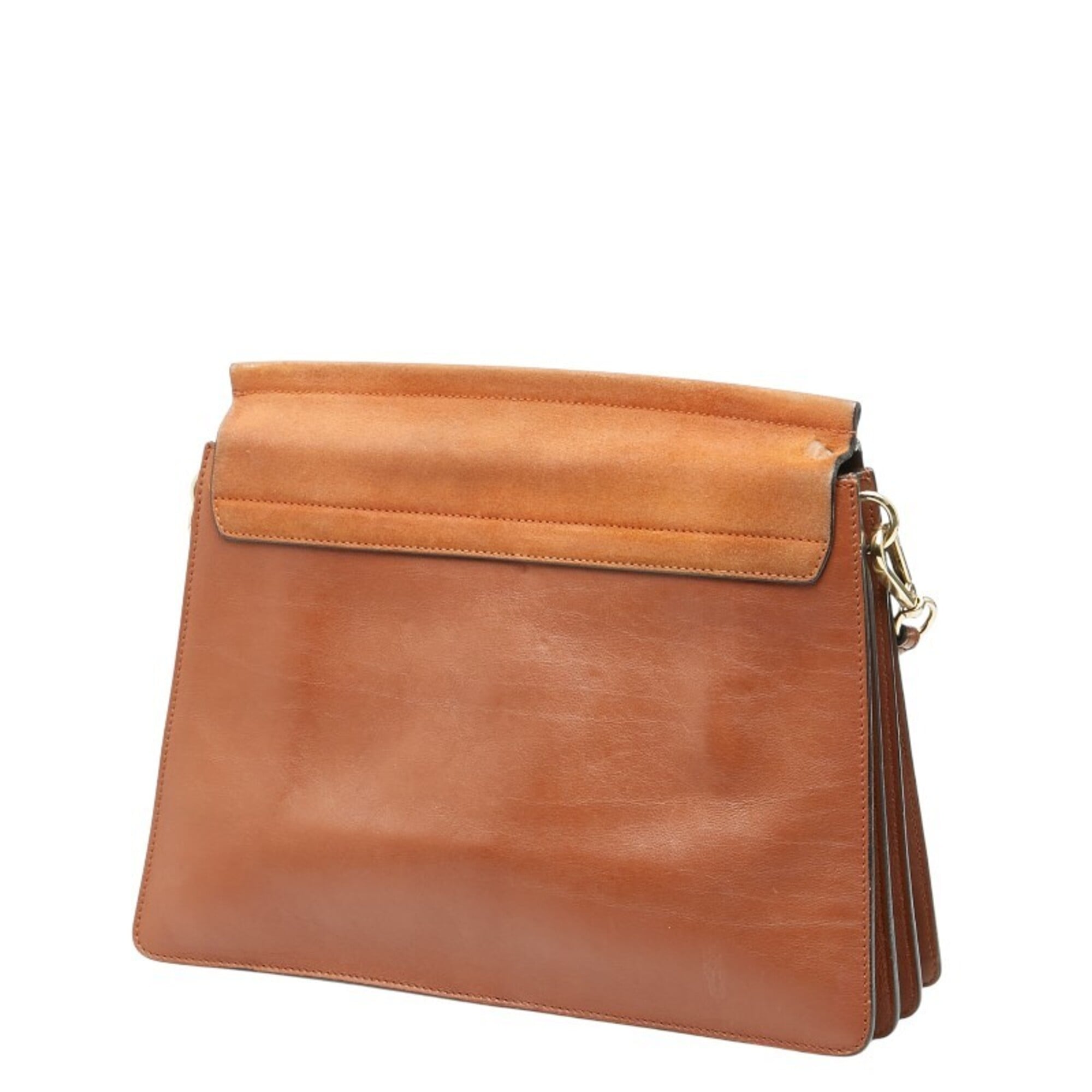 Chloé Brown Leather Suede Shoulder Bag (Pre-Owned)