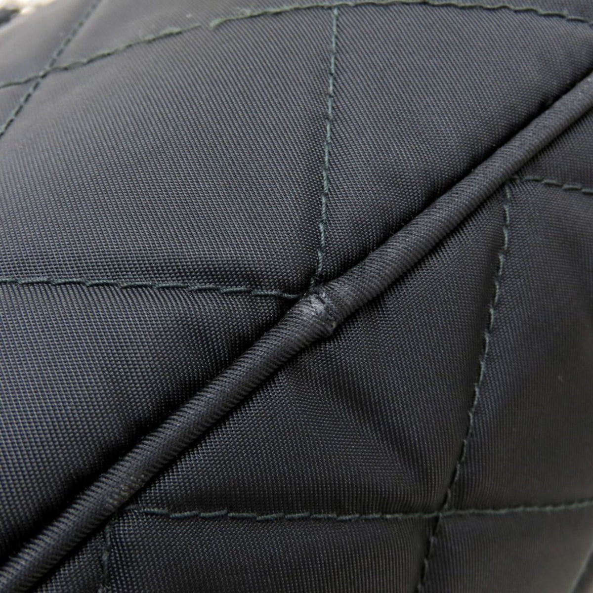 Prada Black Nylon Leather Tote Bag (Pre-Owned)