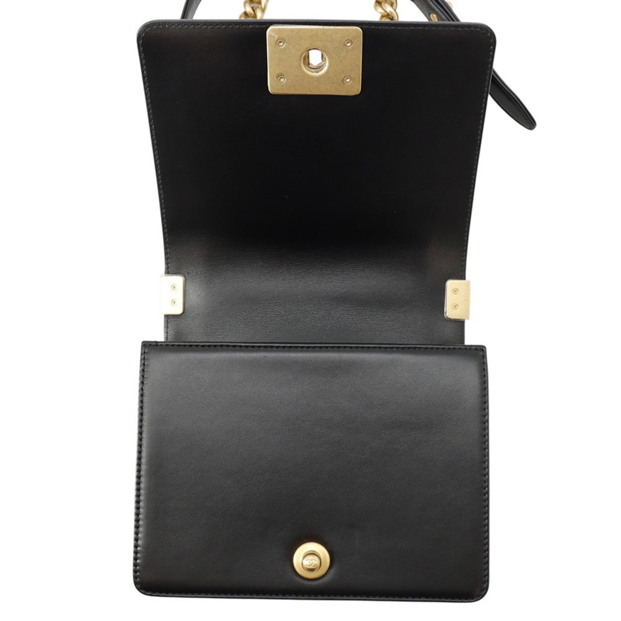 Chanel Black Leather Shoulder Bag (Pre-Owned)