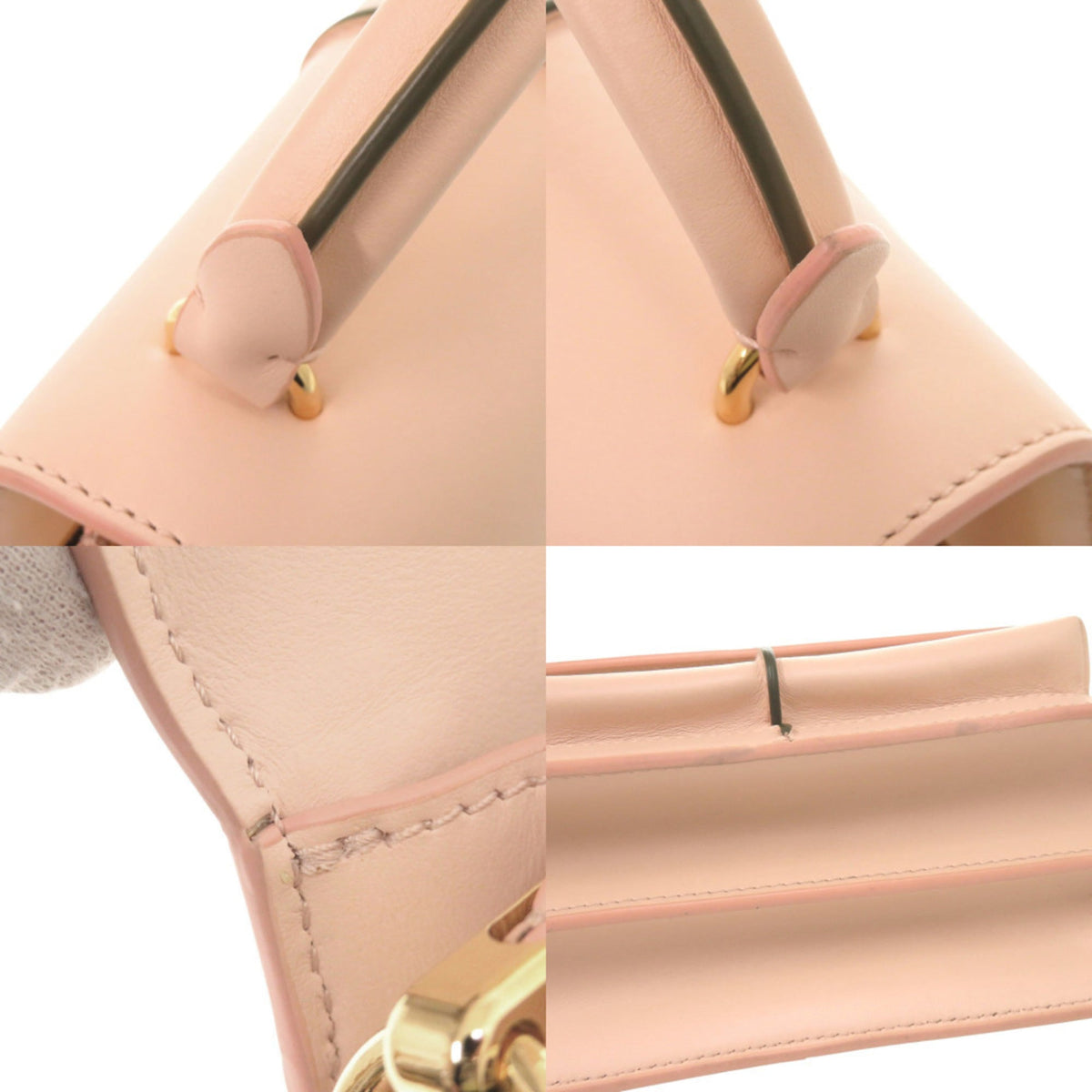 Marni Pink Leather Handbag Shoulder Bag (Pre-Owned)