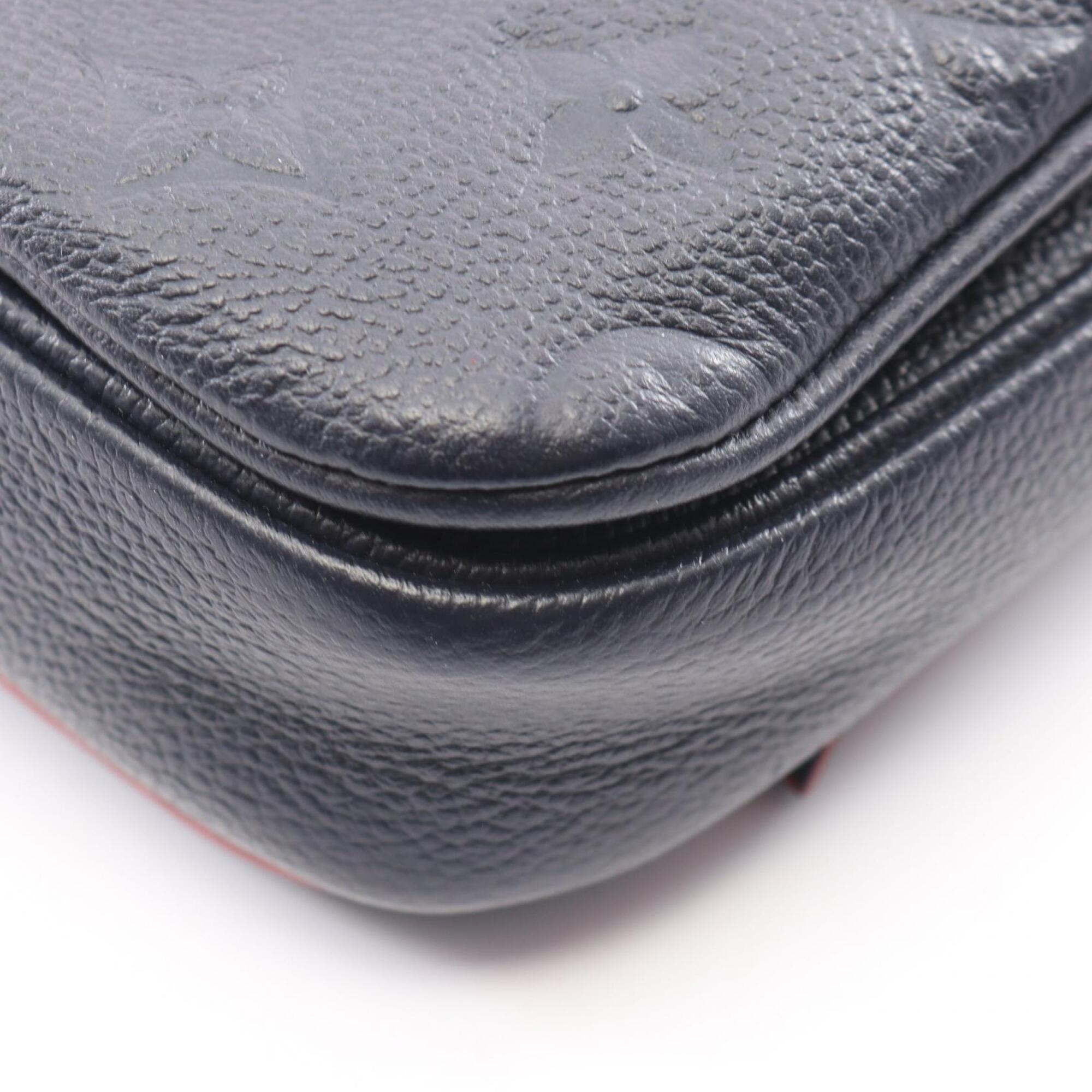 Louis Vuitton Monogram Empreinte Marine Rouge Navy Monogram Empreinte Handbag Pochette (Pre-Owned)