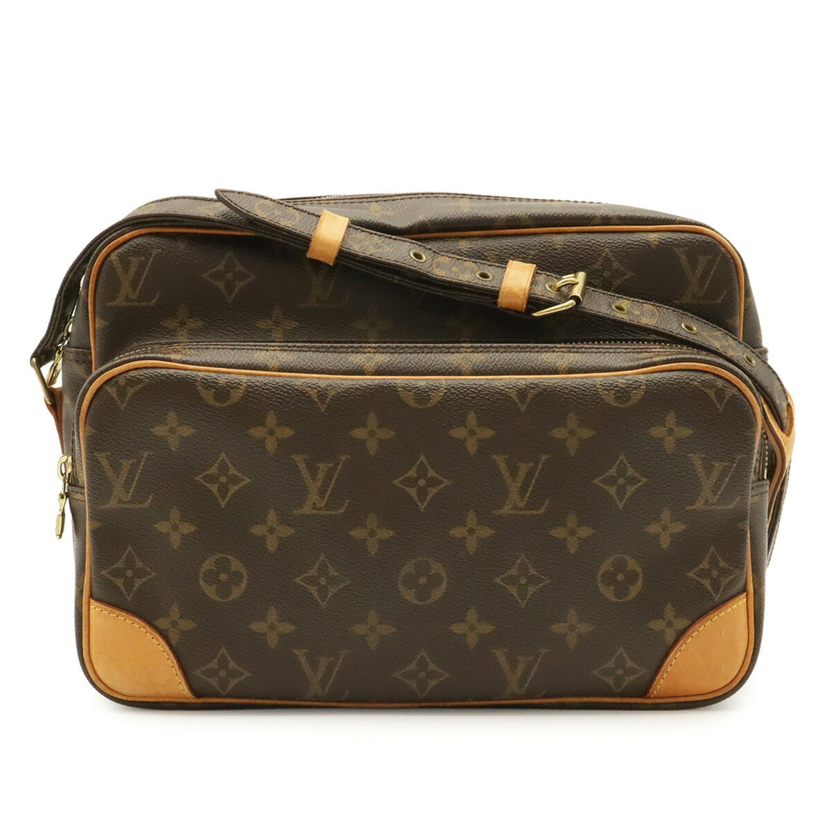 Louis Vuitton Brown Monogram Canvas Handbag Shoulder Bag (Pre-Owned)