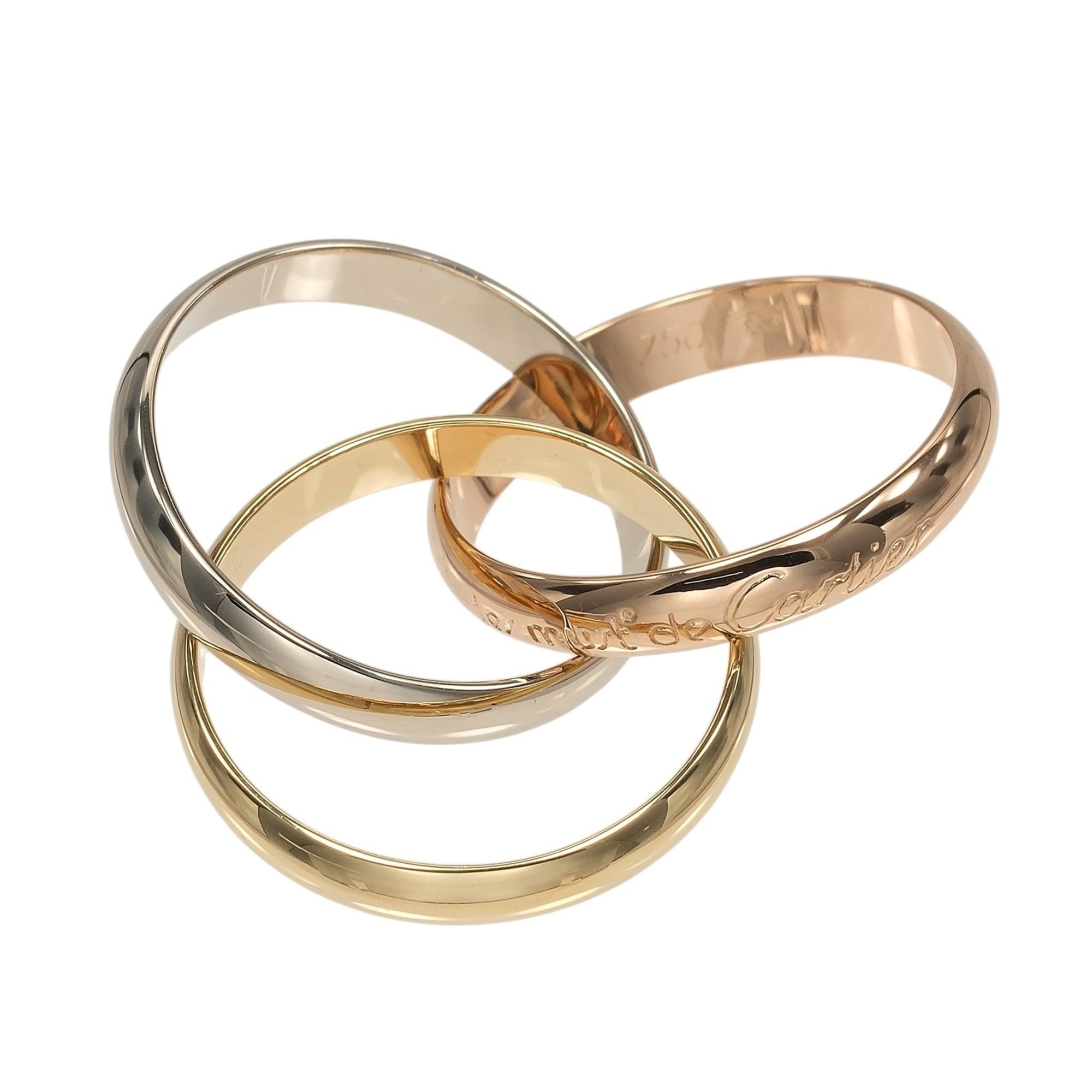 Cartier Trinity Yellow Gold (18K) Pink Gold (18K) White Gold (18K) Band Ring (Pre-Owned)