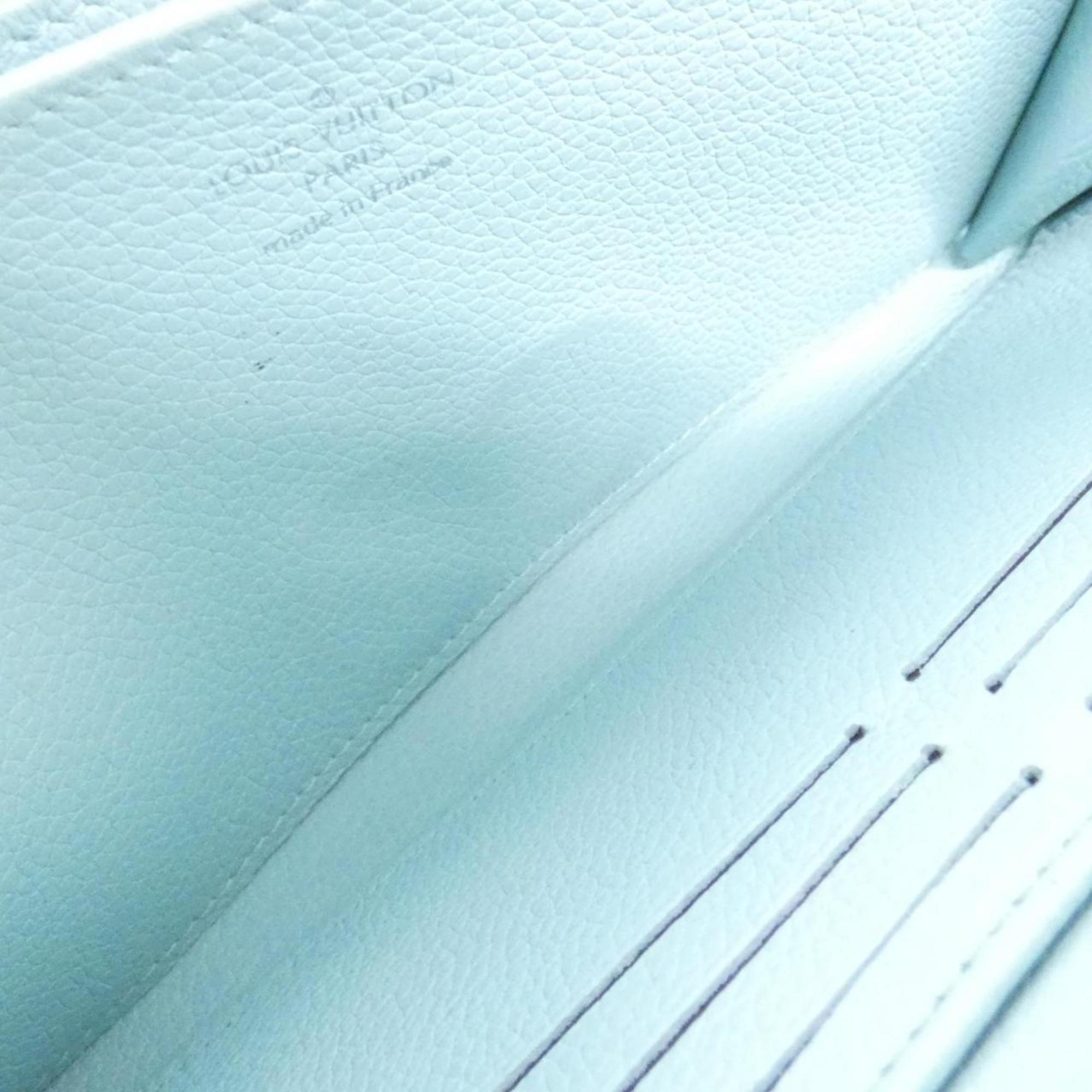 Louis Vuitton Light Green Vert Leather Long Wallet (Bi-Fold) (Pre-Owned)