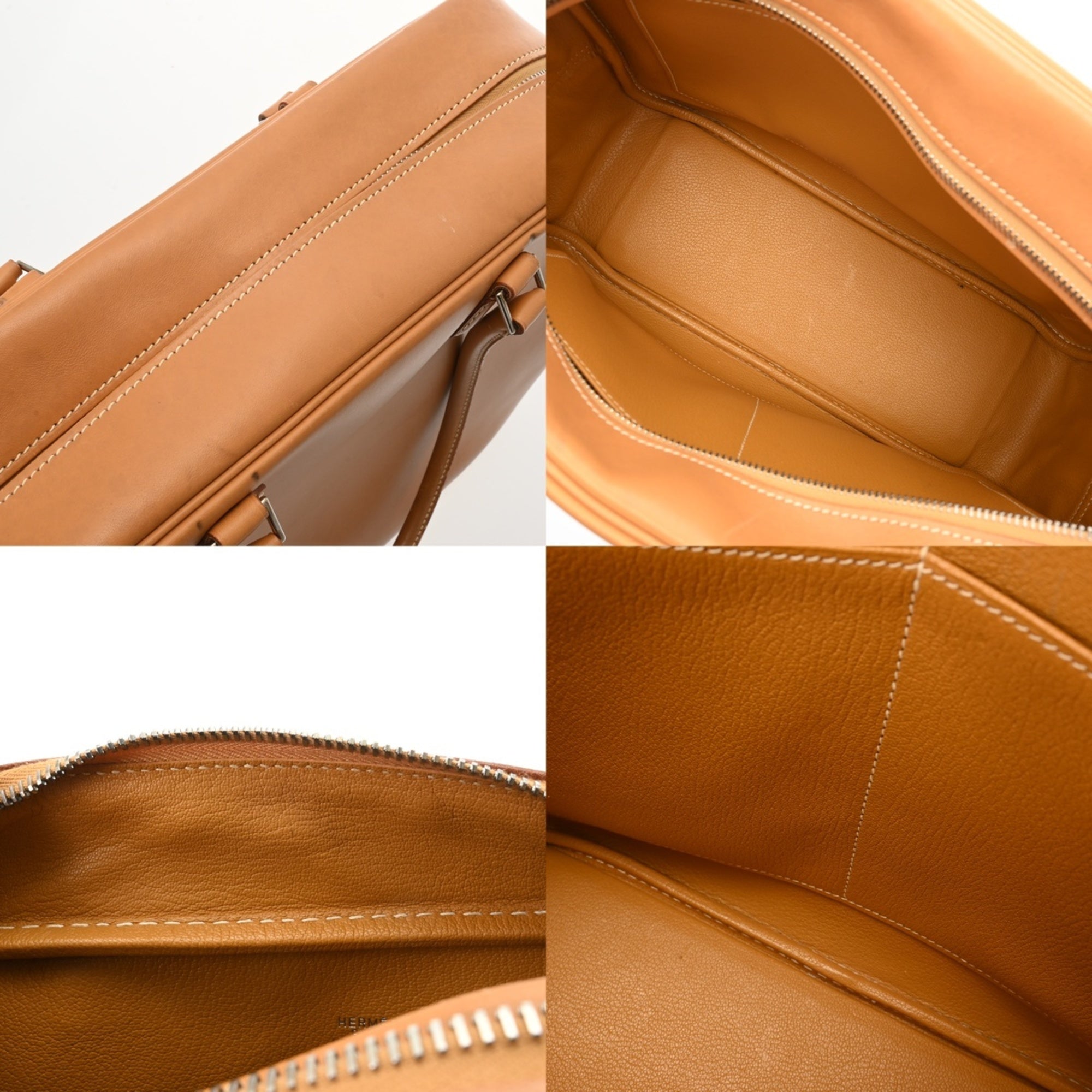 Hermes Natural Vache Leather Handbag (Pre-Owned)