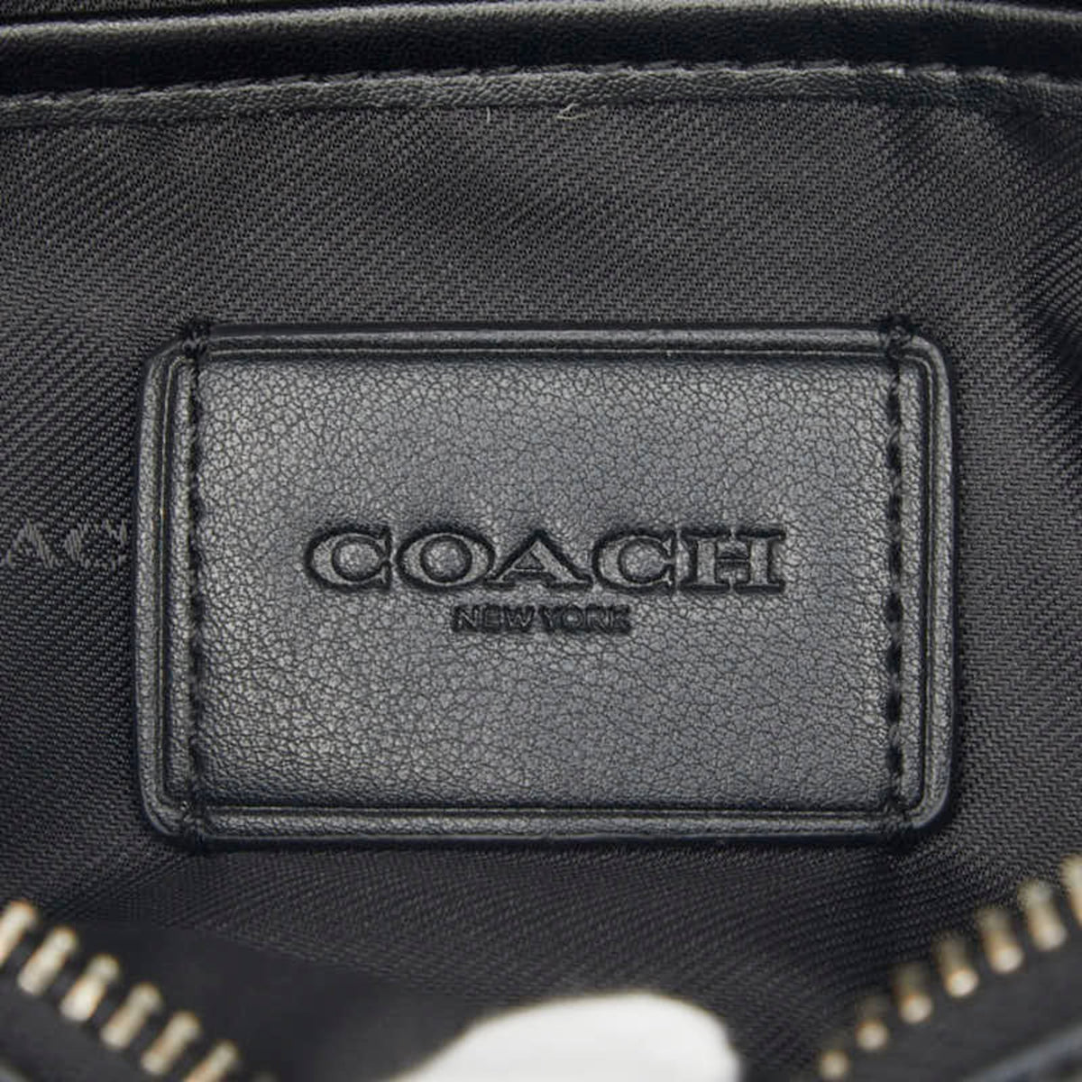 Coach Black Leather Fanny Pack (Pre-Owned)