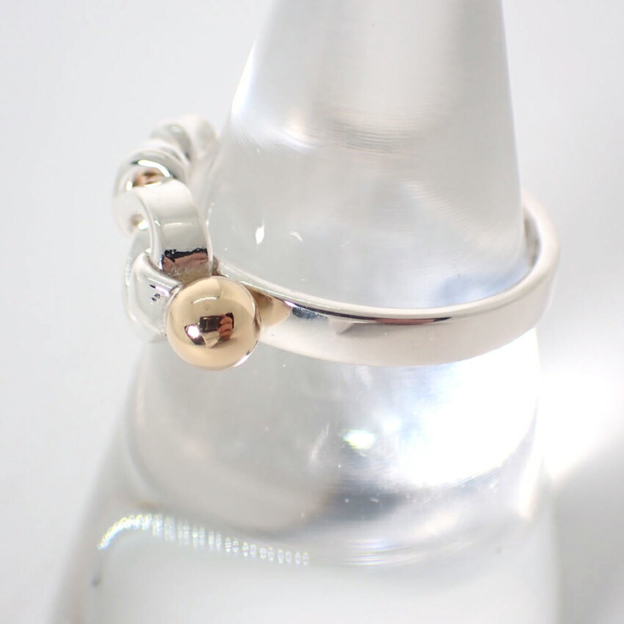 Tiffany Yellow Gold (18K) Sterling Silver 925 Band Ring (Pre-Owned)