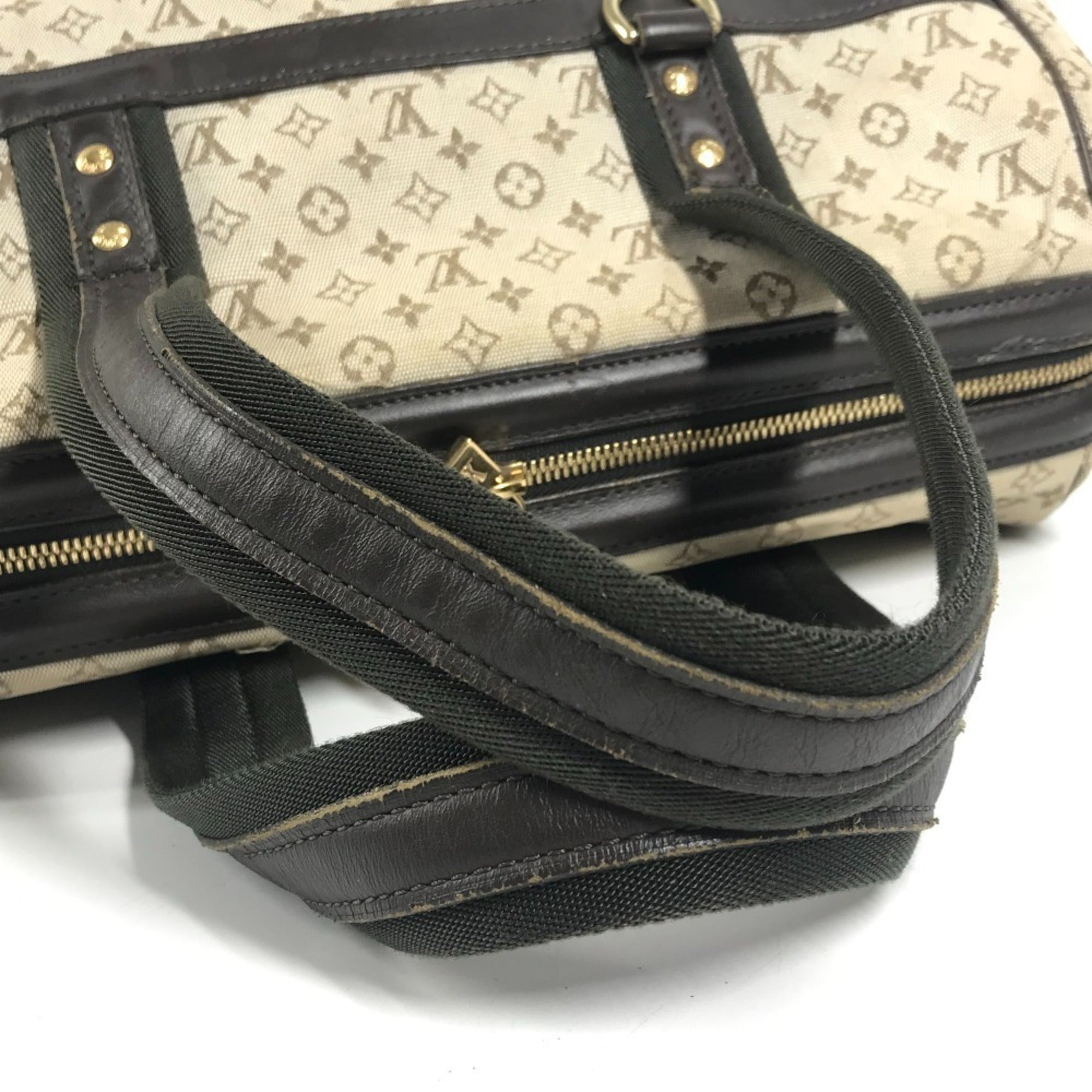 Louis Vuitton Khaki Monogram Mini Boston Bag Handbag Shoulder Bag (Pre-Owned)