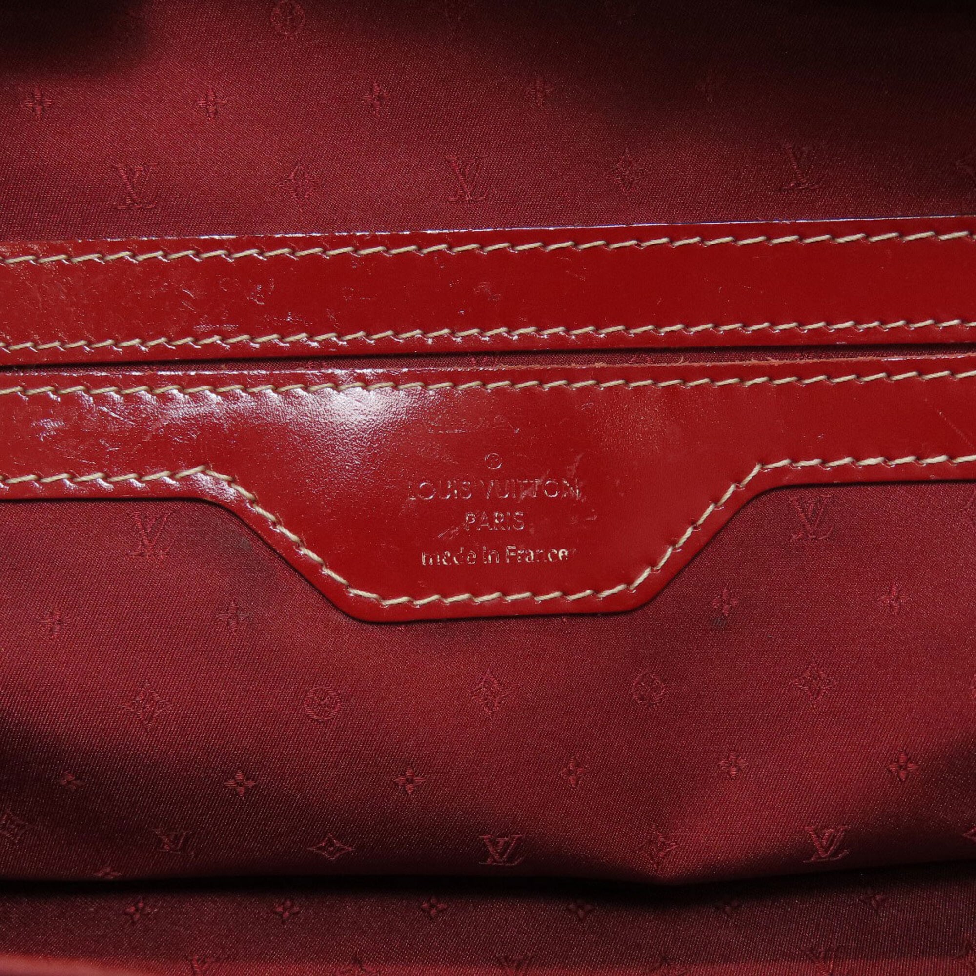 Louis Vuitton Red Color Suhali Leather Tote Bag (Pre-Owned)