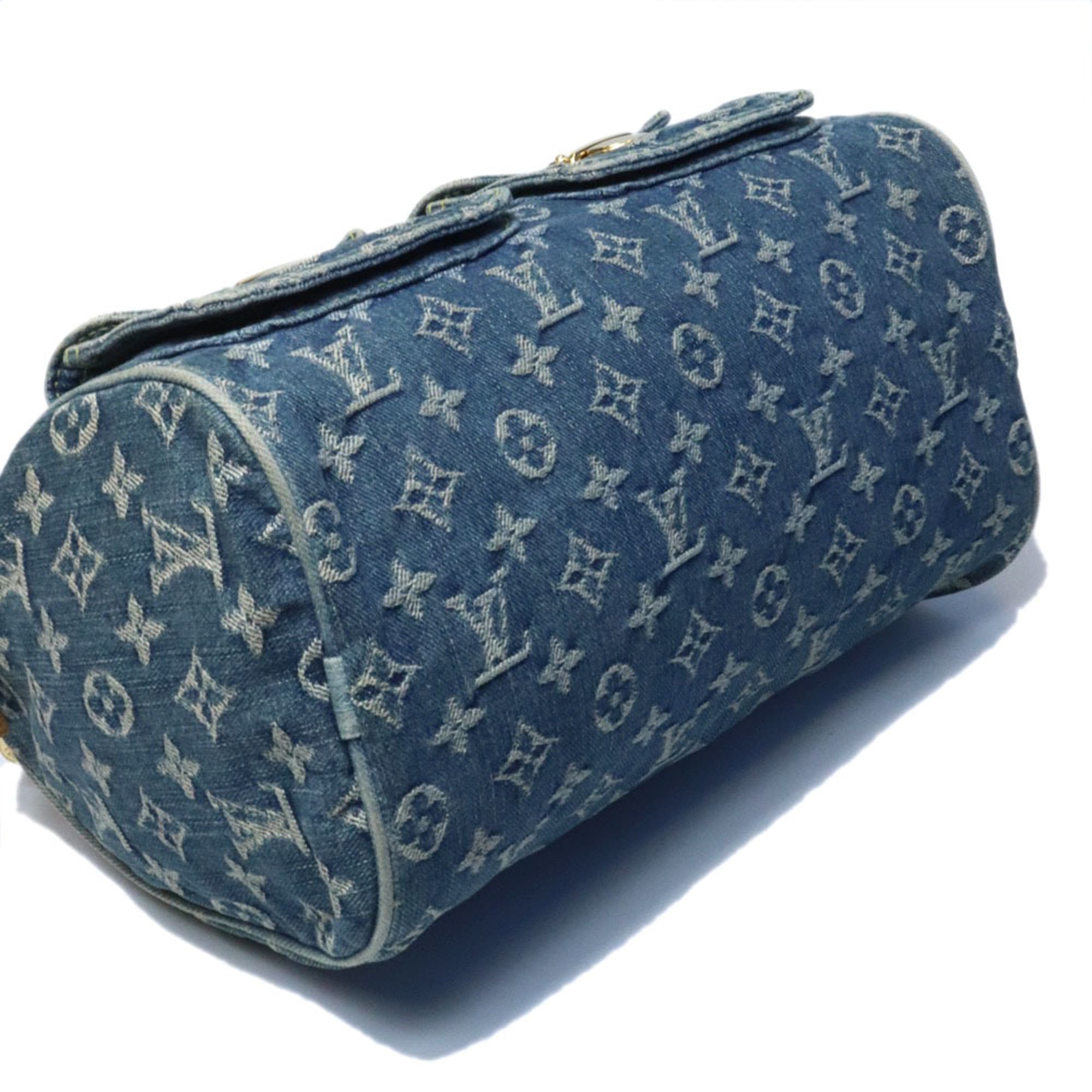 Louis Vuitton Blue Monogram Monogram Denim Handbag (Pre-Owned)