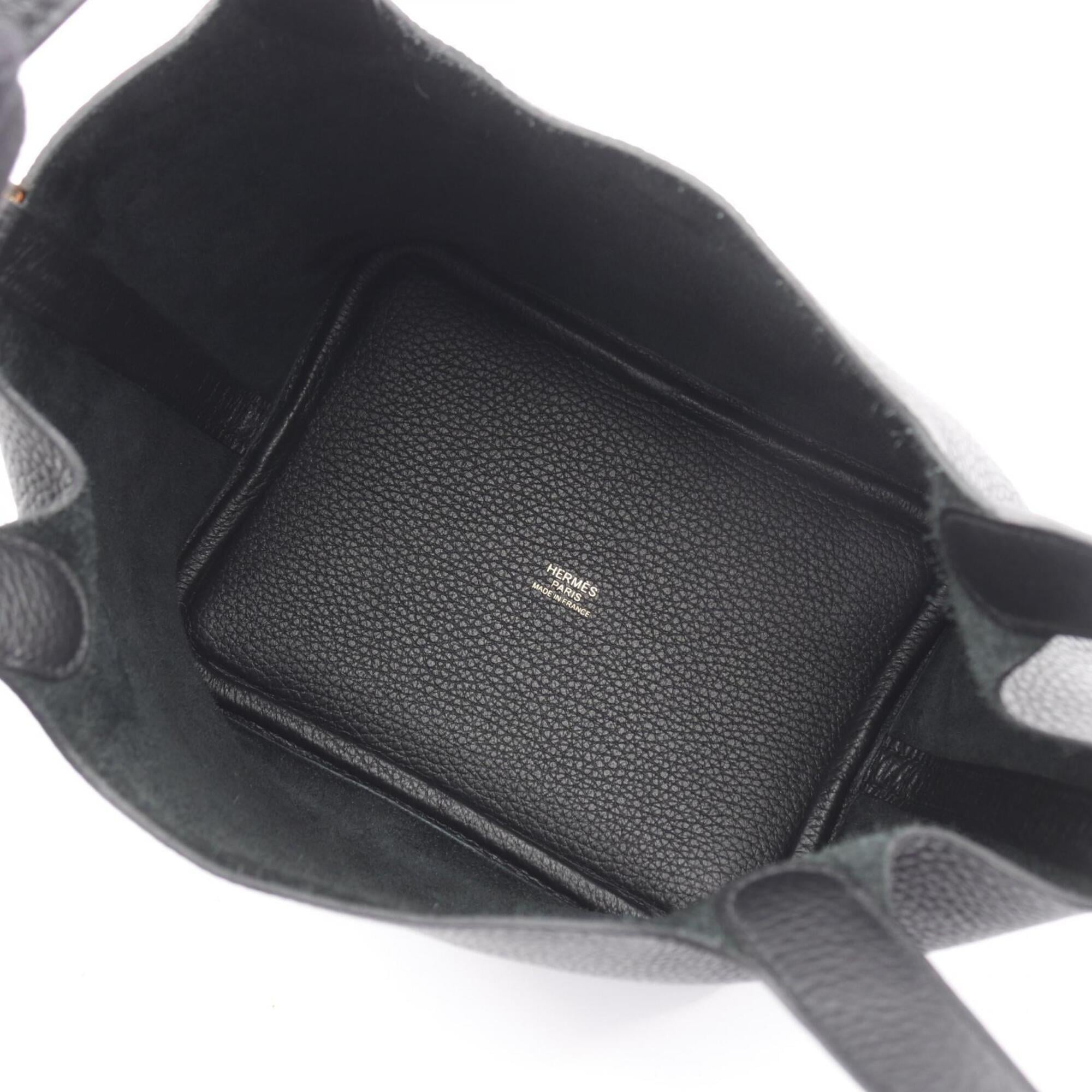 Hermes Black Taurillon Clemence Leather Leather Handbag (Pre-Owned)