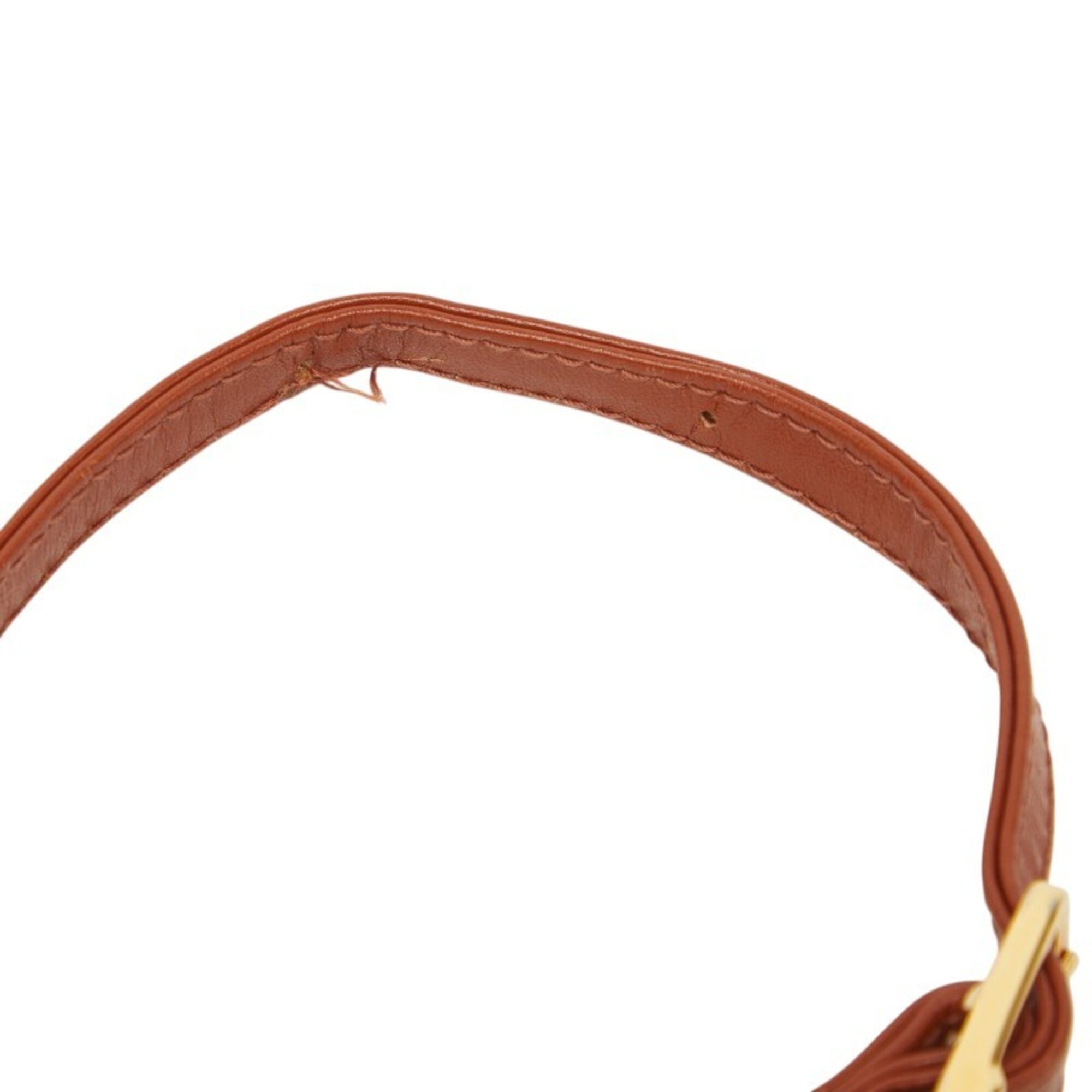 Mcm Brown Pvc Leather Shoulder Bag (Pre-Owned)