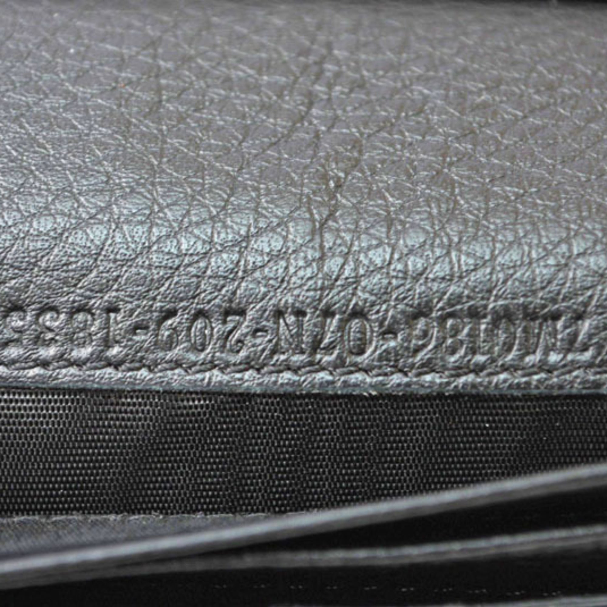 Fendi Selleria Black Leather Long Wallet (Bi-Fold) (Pre-Owned)
