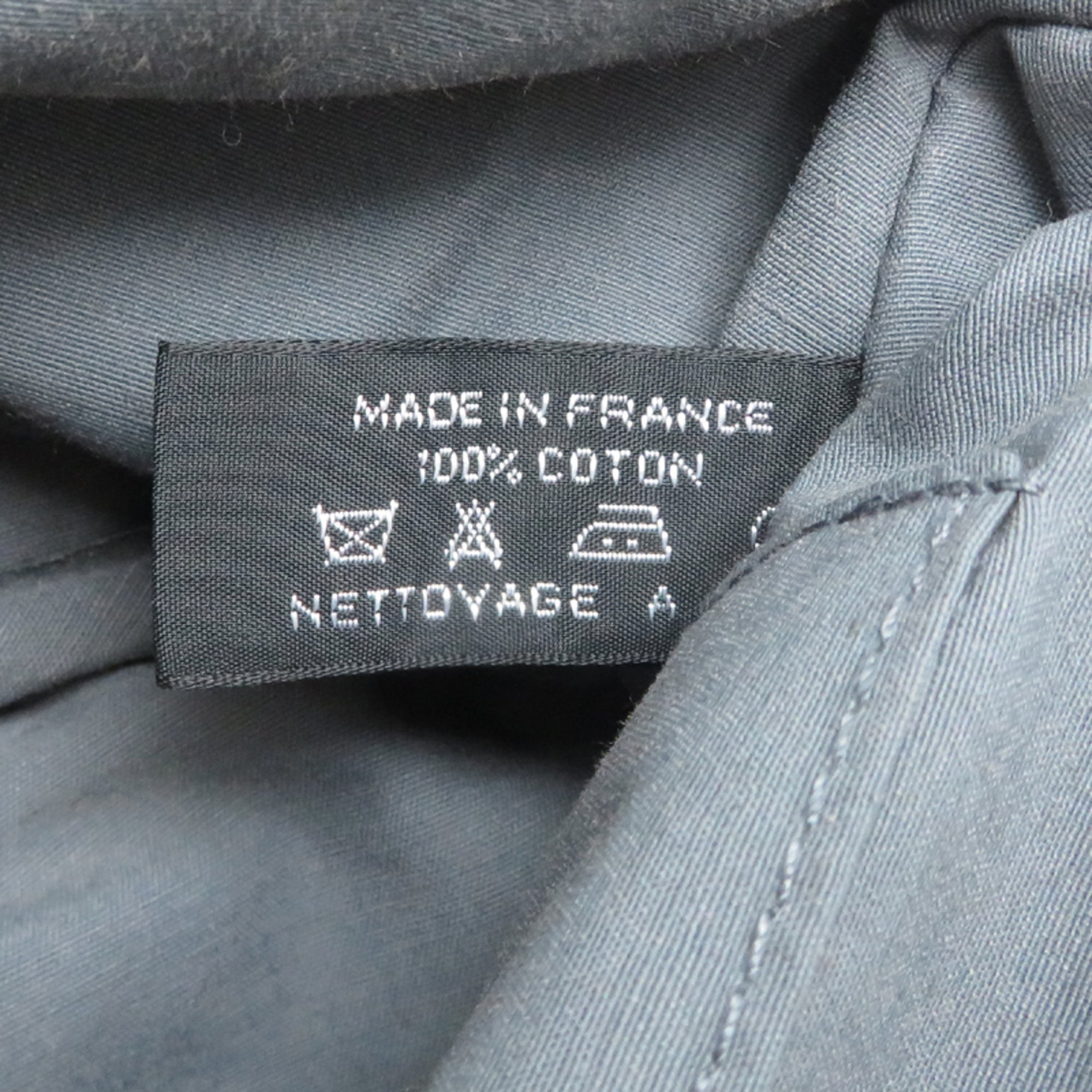 Hermes Gray Cotton Canvas Pouch (Pre-Owned)