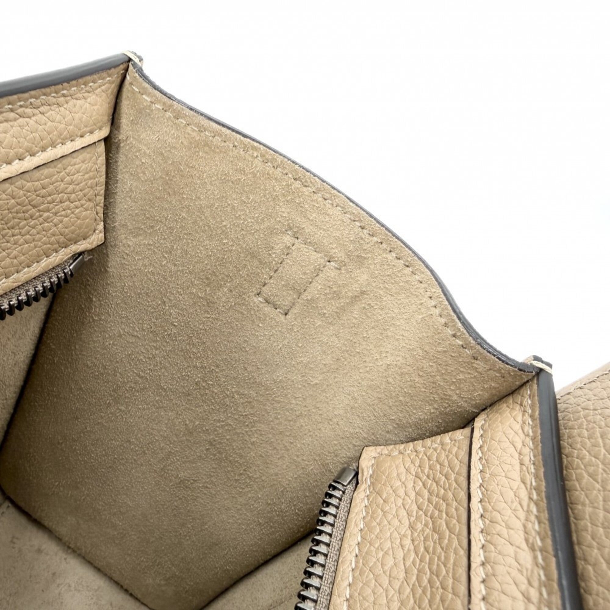 Celine Brown Leather Handbag Shoulder Bag (Pre-Owned)