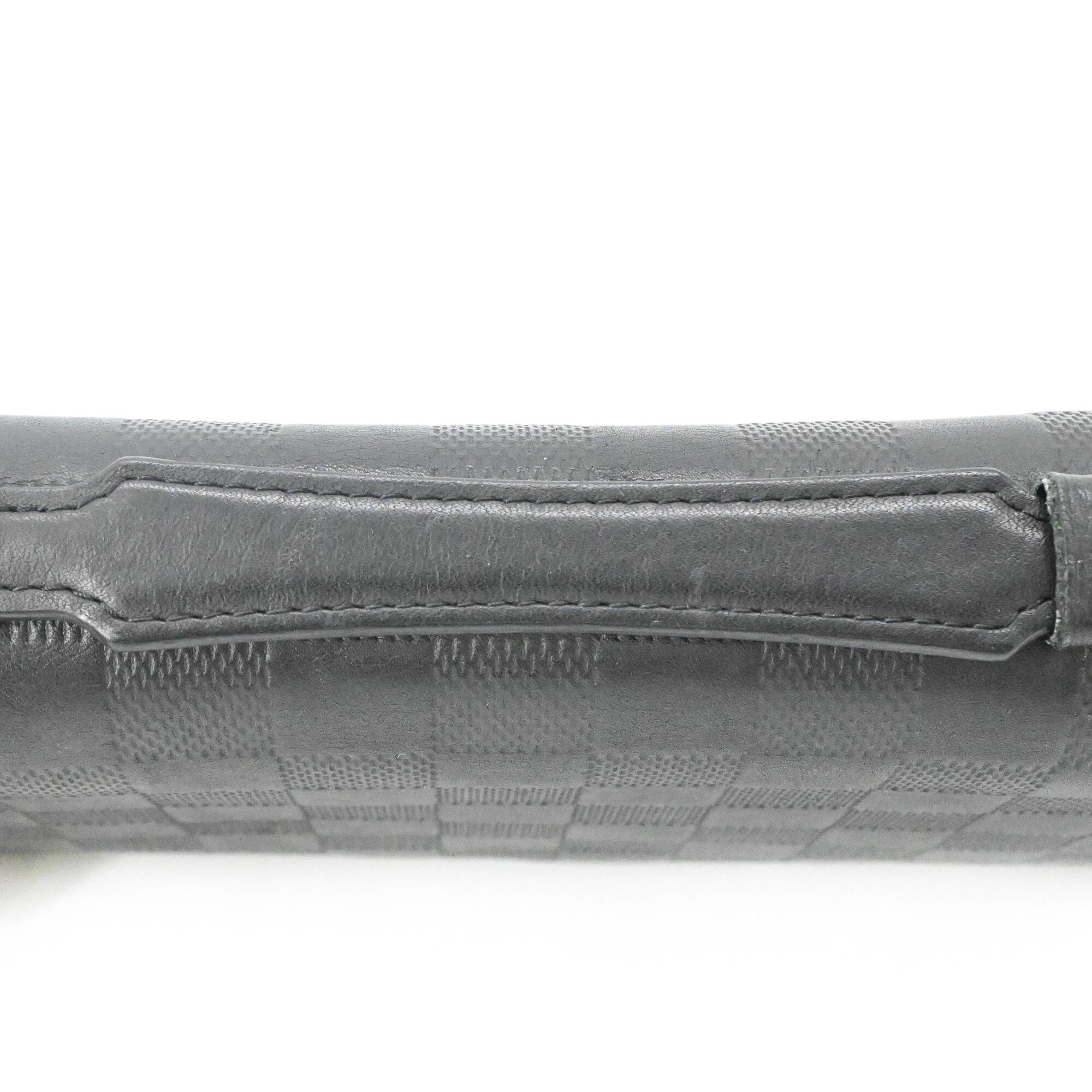 Louis Vuitton Black Damier Infini Long Wallet (Bi-Fold) (Pre-Owned)