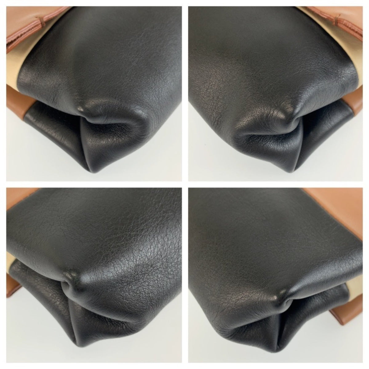 Celine Black Brown Leather Handbag (Pre-Owned)