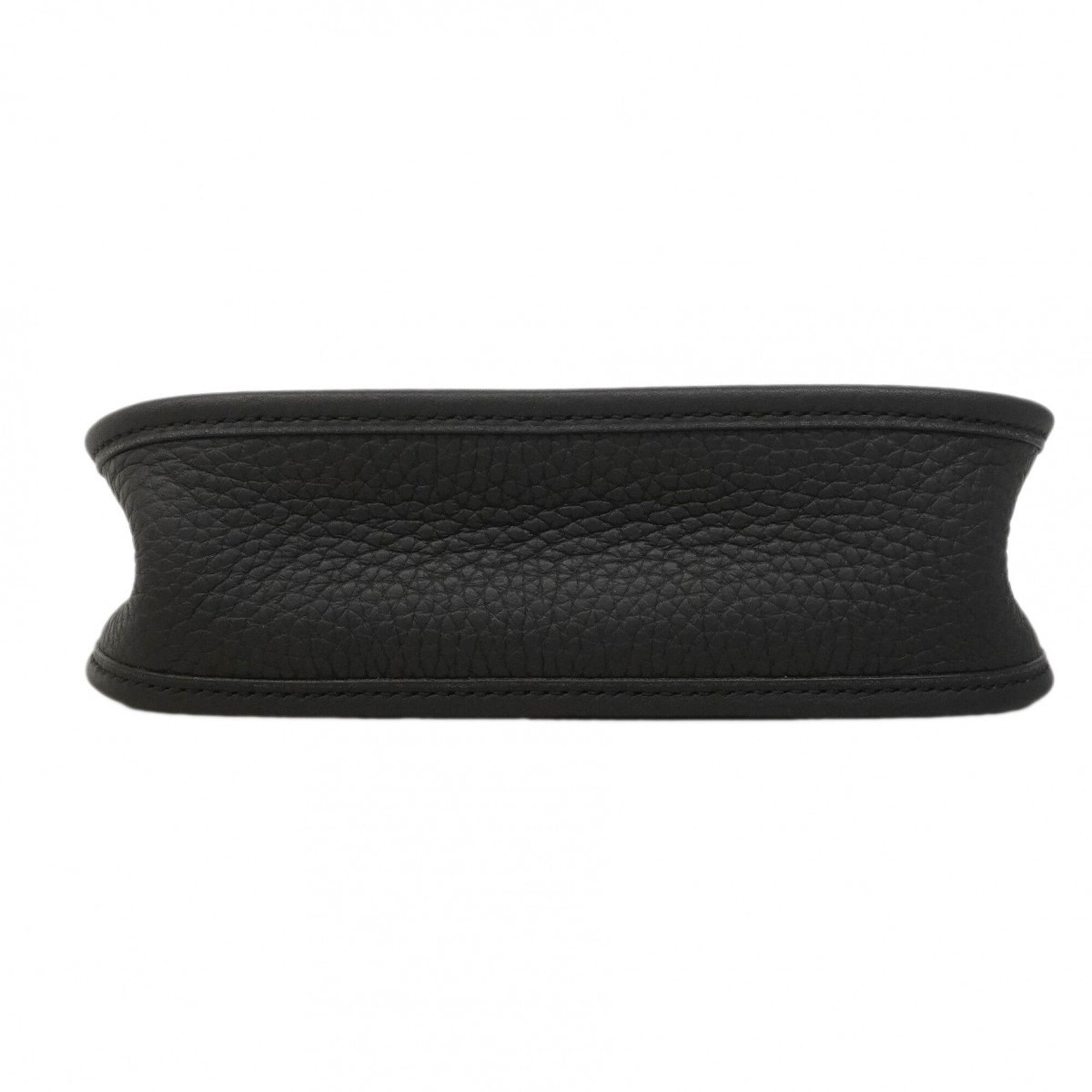 Hermes Black Taurillon Clemence Leather Shoulder Bag (Pre-Owned)