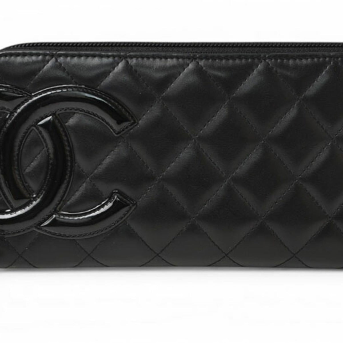 Chanel Black Cambon Ligne Long Wallet (Bi-Fold) (Pre-Owned)