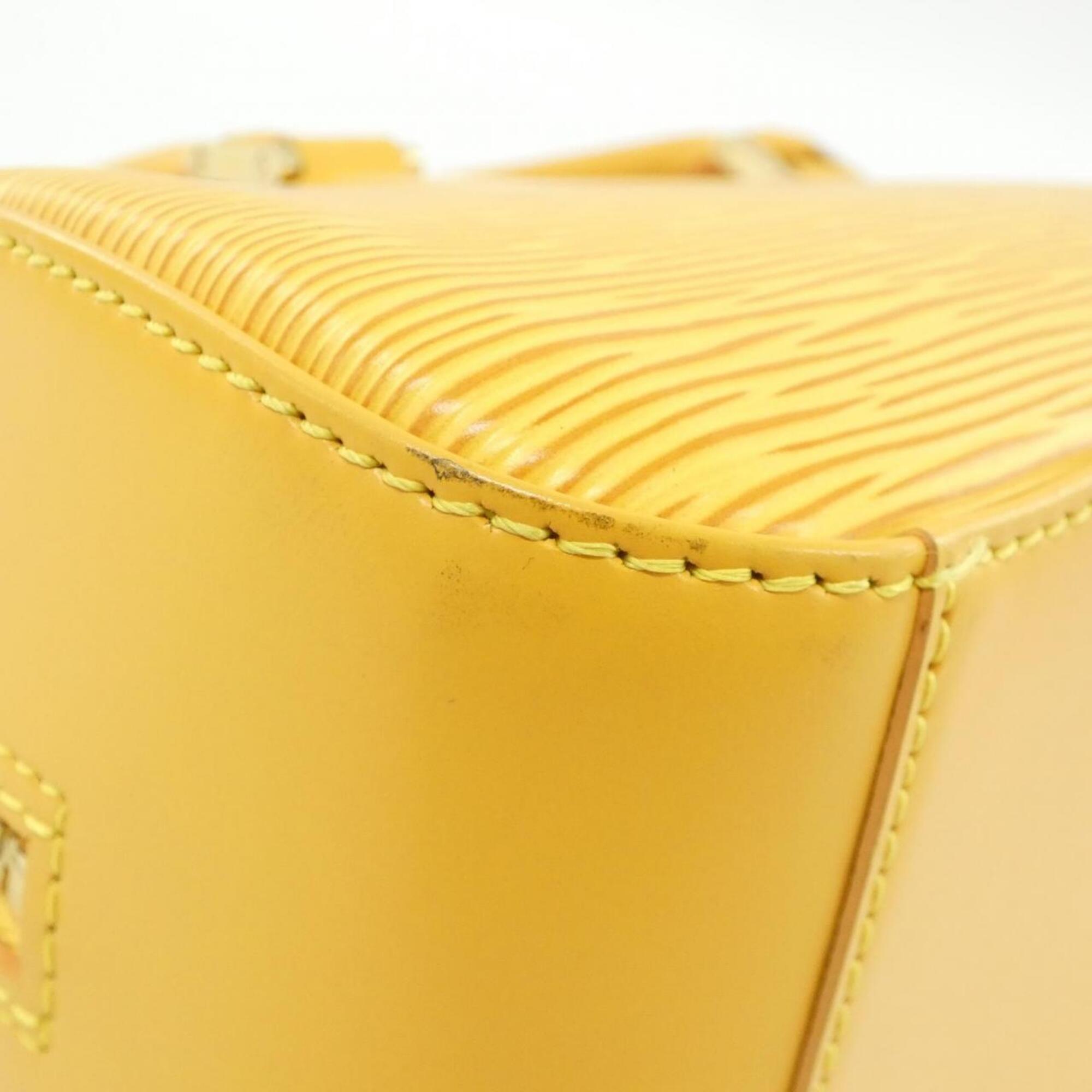 Louis Vuitton Yellow Leather Handbag (Pre-Owned)
