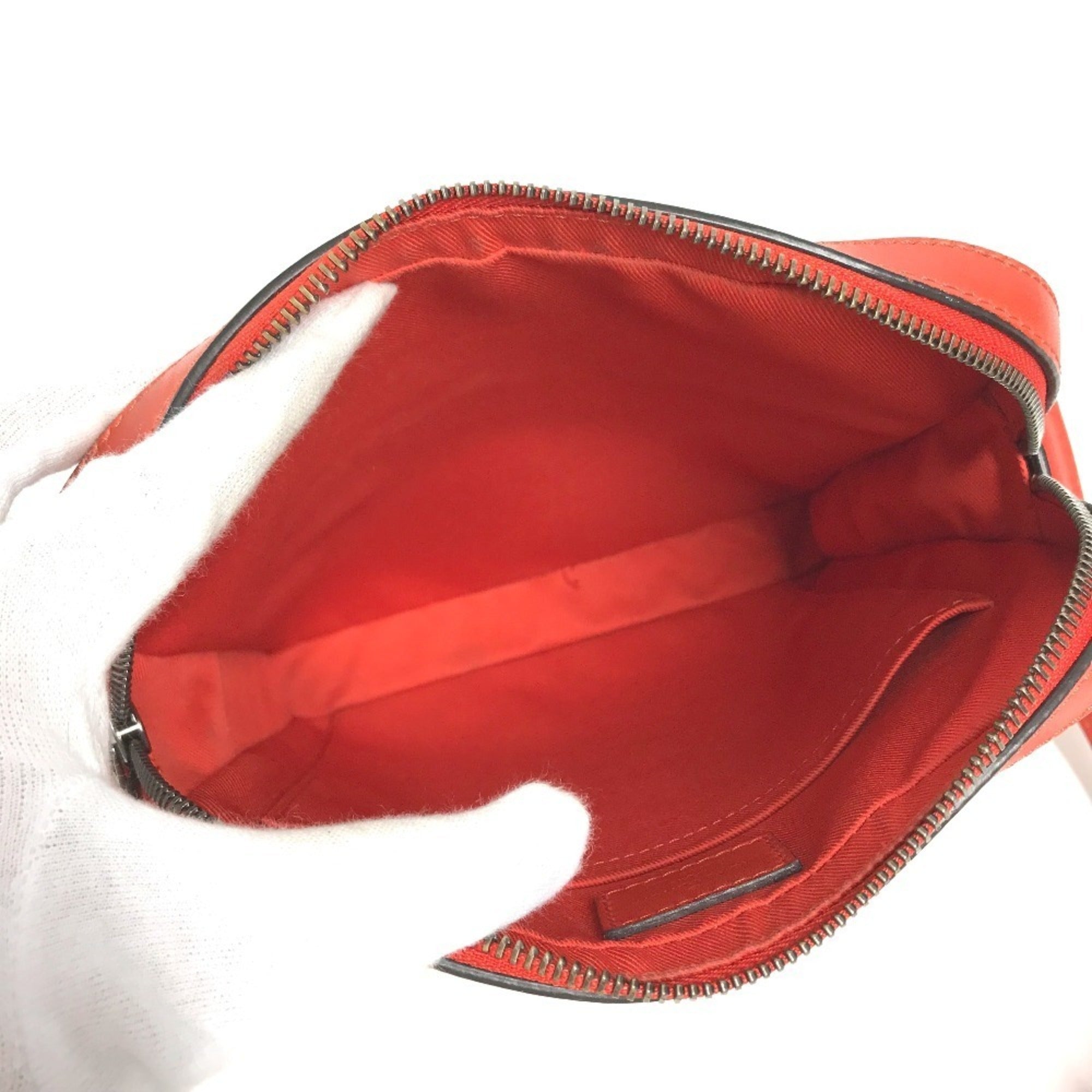 Louis Vuitton Red Color Damier Infini Leather Pochette Shoulder Bag (Pre-Owned)