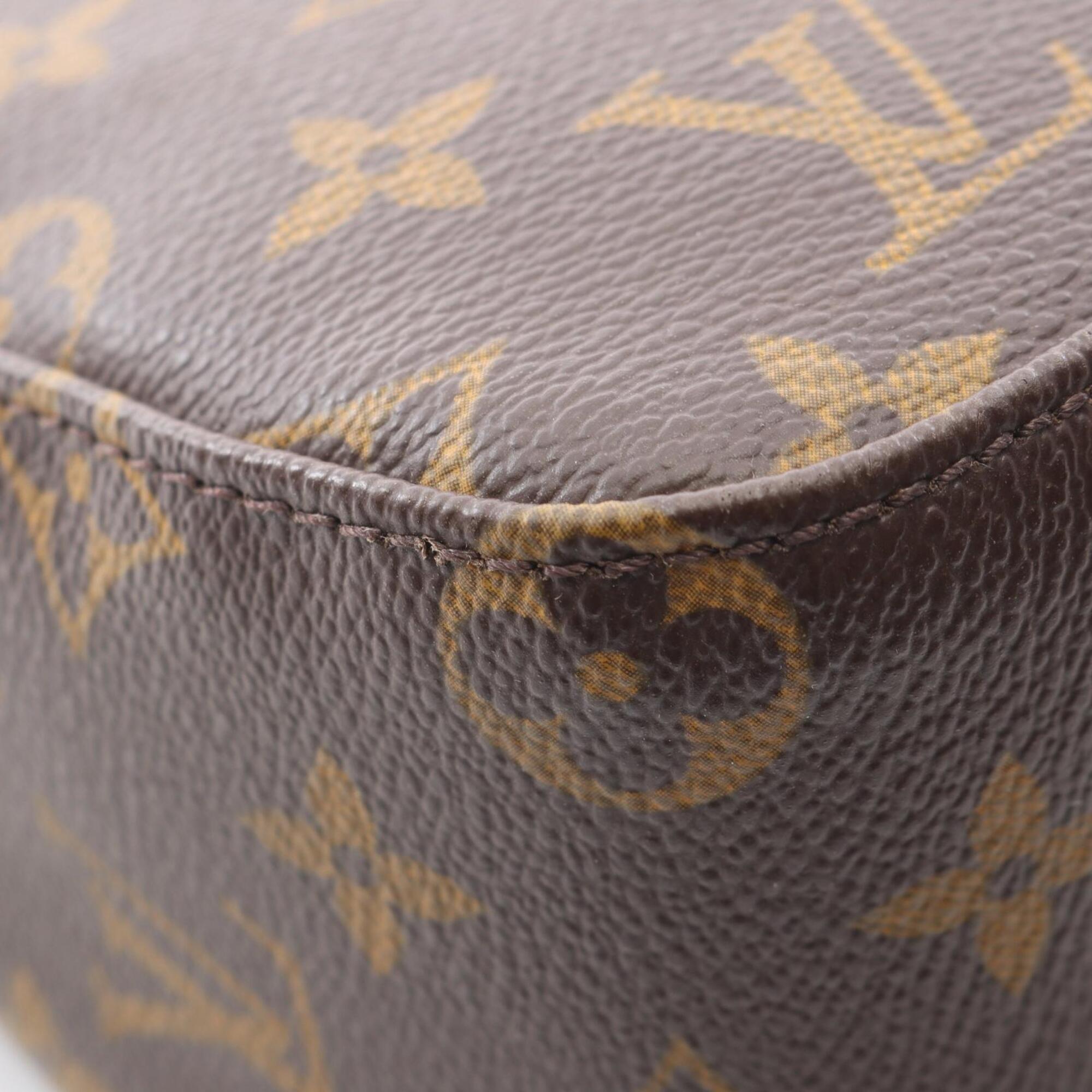 Louis Vuitton Brown Monogram Coated Canvas Handbag Shoulder Bag (Pre-Owned)