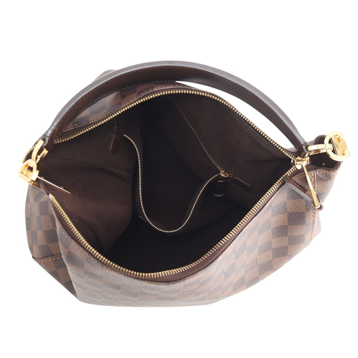 Louis Vuitton Damier Brown Damier Canvas Ebene Handbag (Pre-Owned)