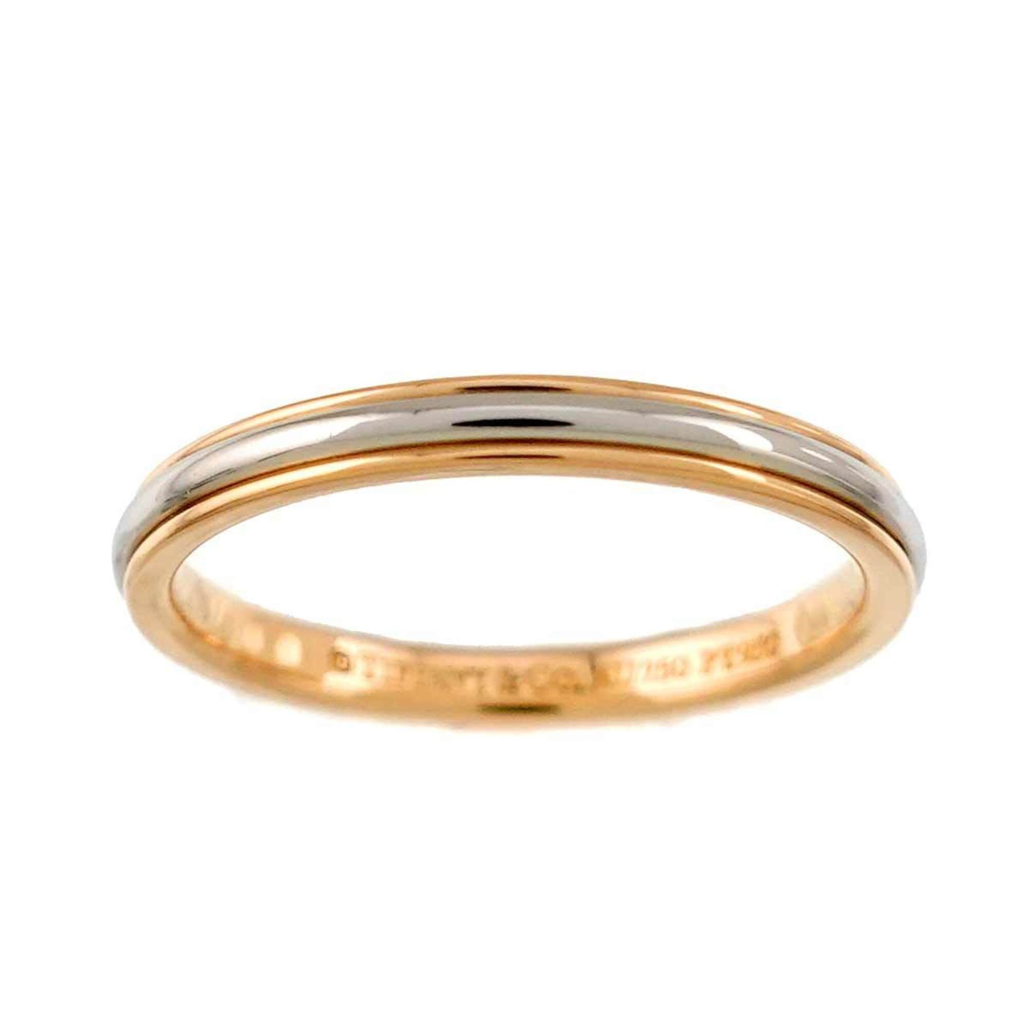 Tiffany Pink Gold (18K) Platinum 950 Band Ring (Pre-Owned)
